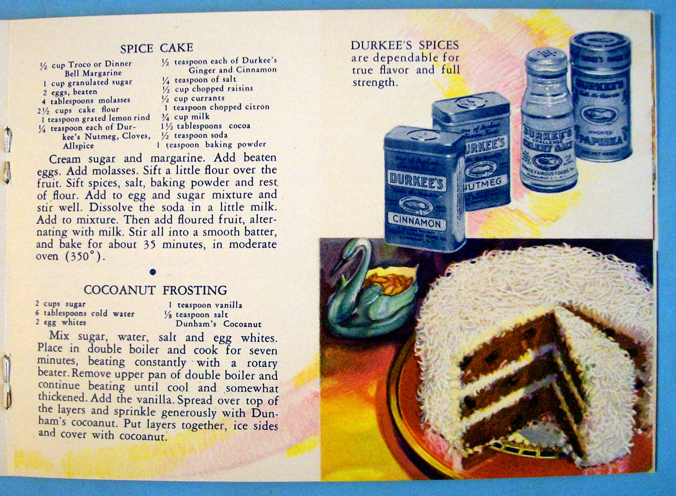 1933 Century Of Progress, Durkee Foods Recipe Booklet