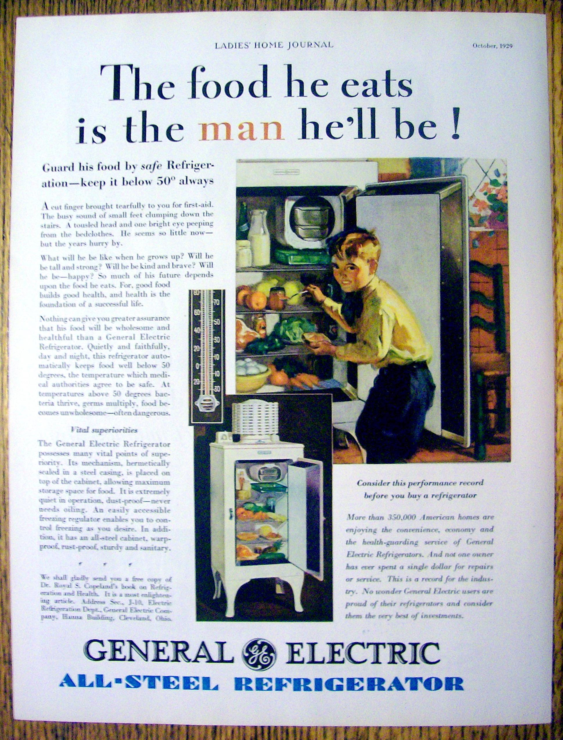 1929 General Electric All-Steel Refrigerator