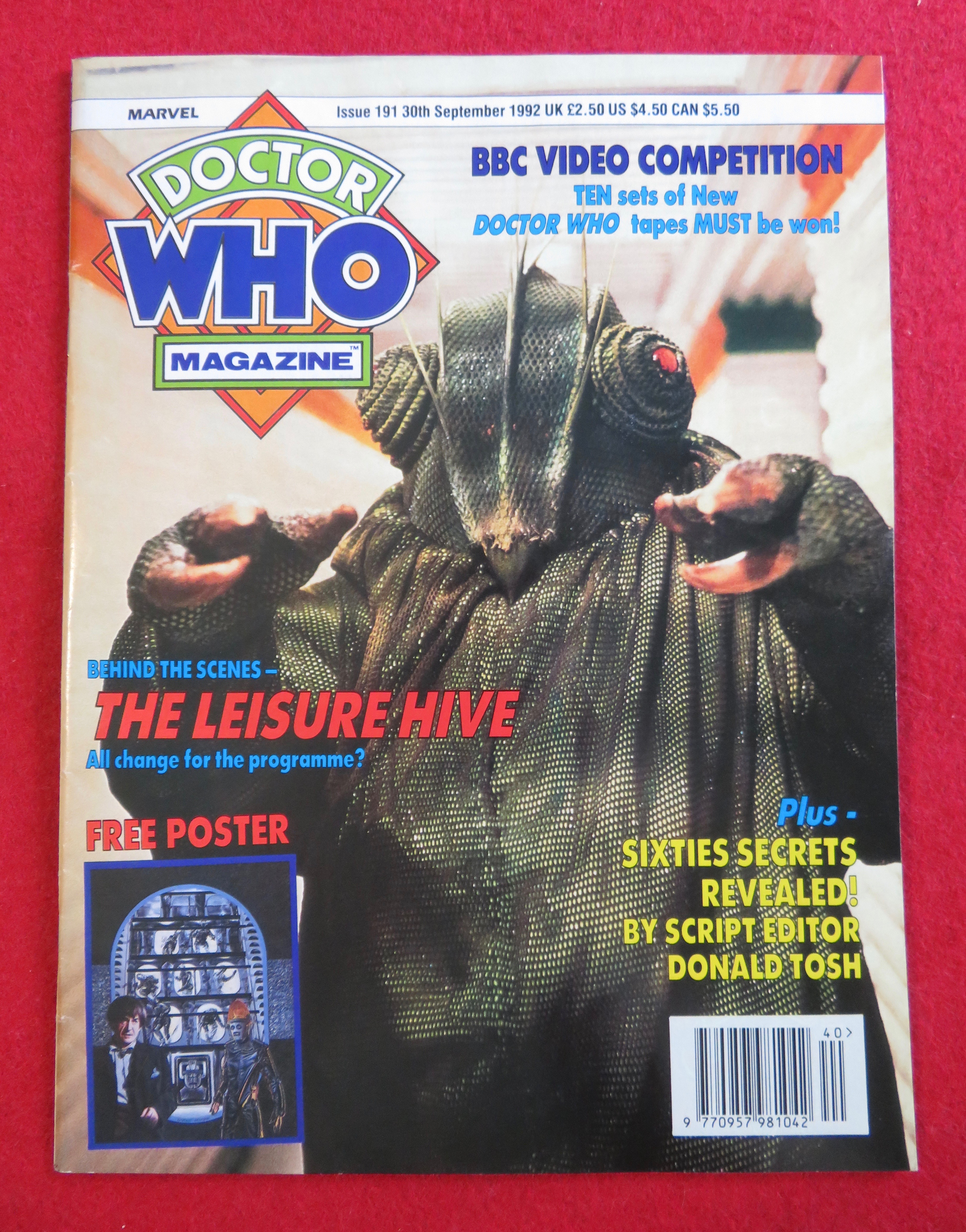 Doctor (Dr) Who Magazine September 30, 1992