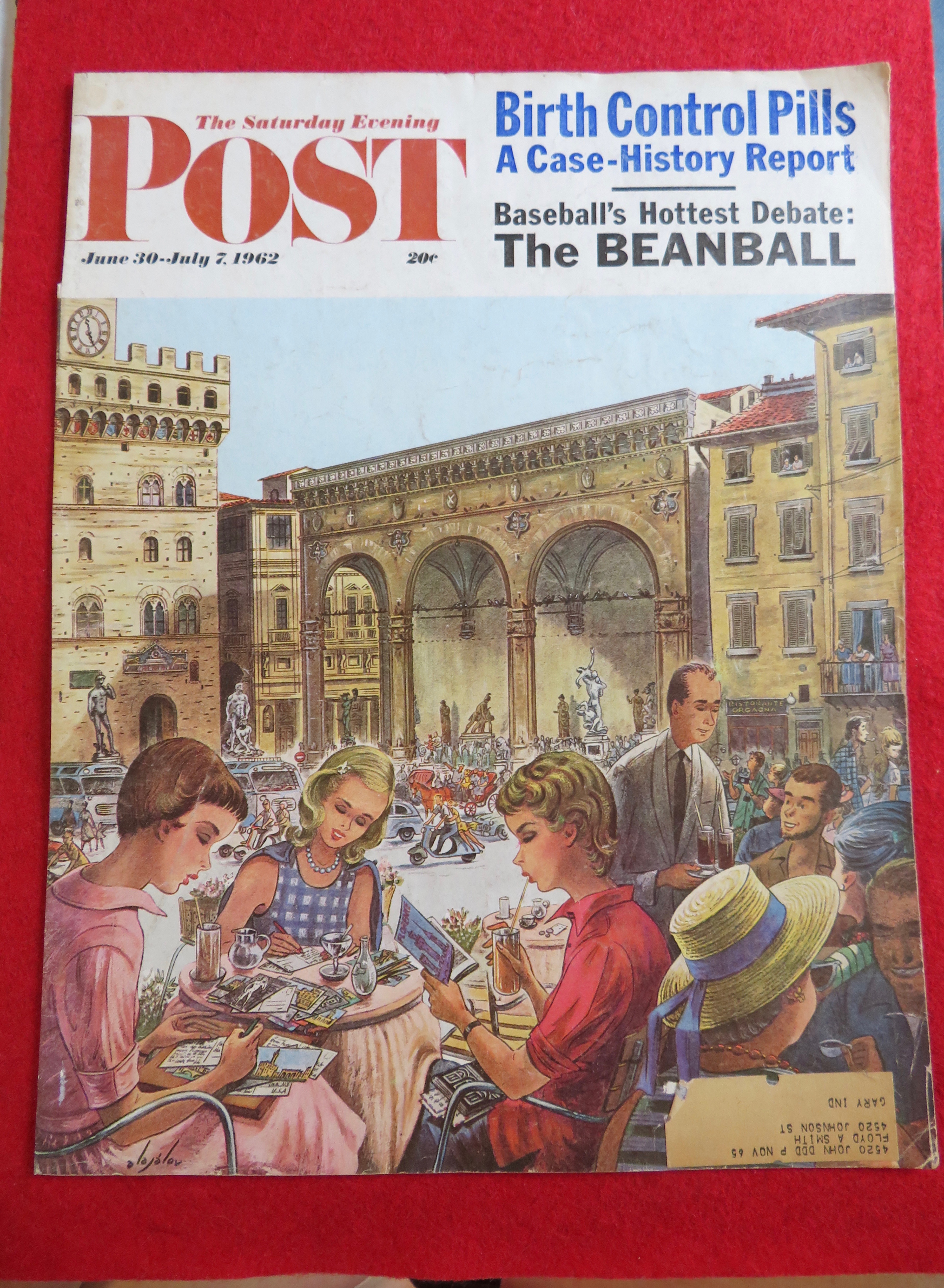 1962 Saturday Evening Post Cover (Only) By Alajalov