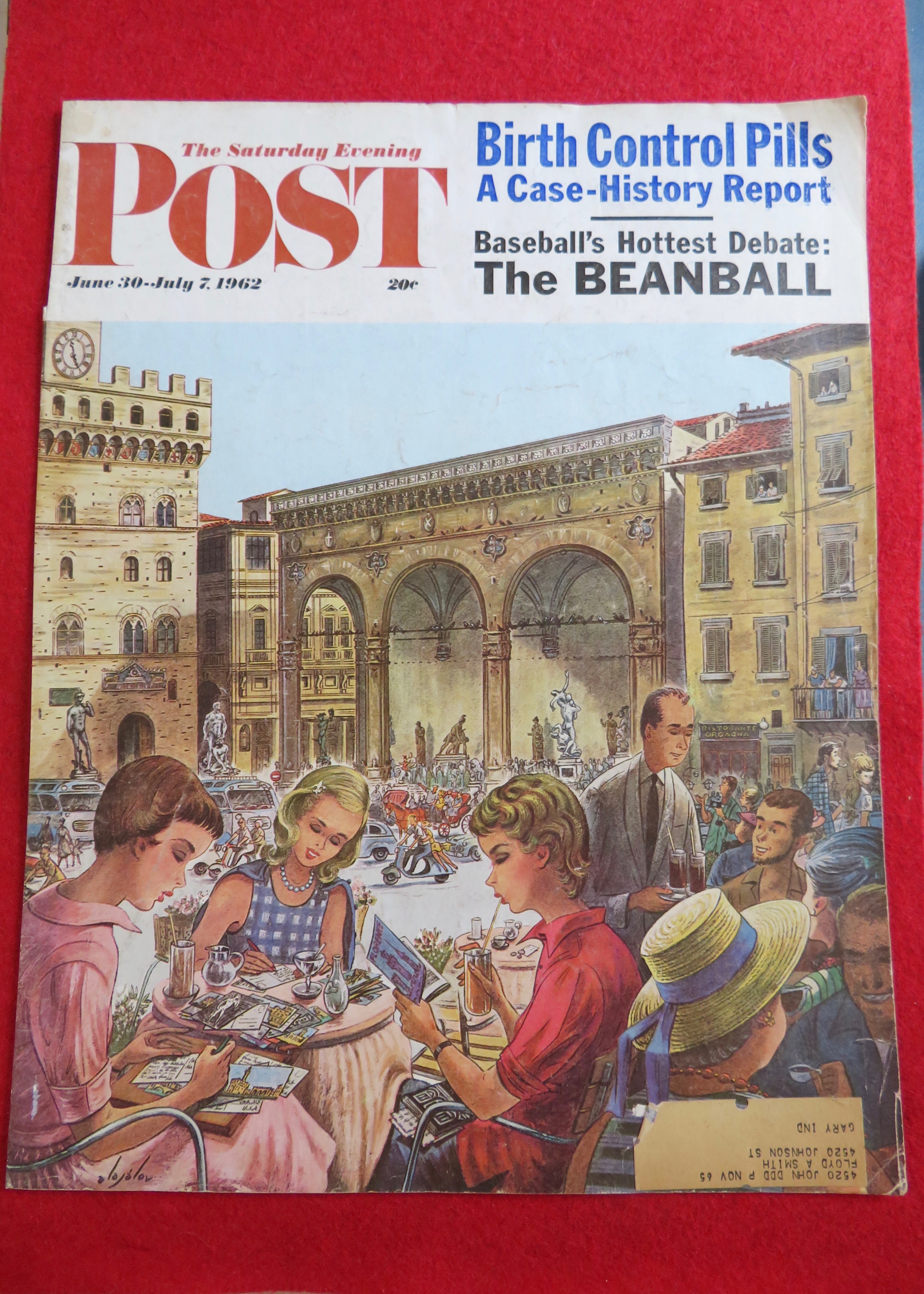 1962 Saturday Evening Post Cover (Only) By Alajalov