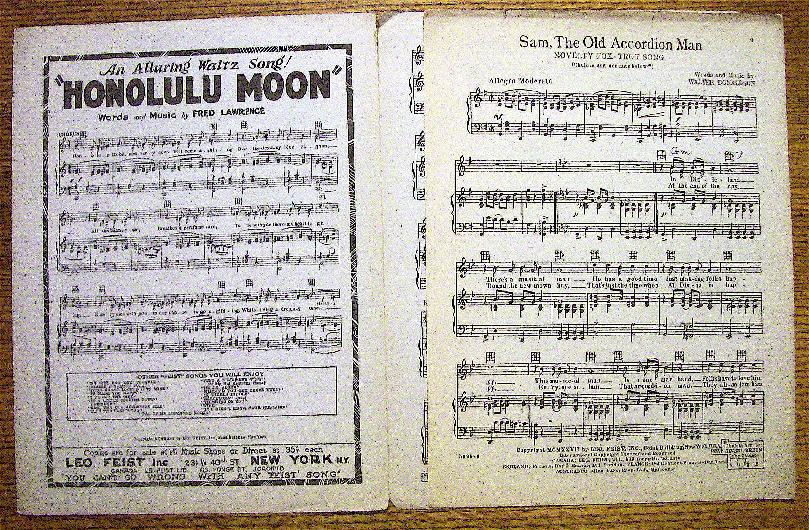 1927 Sam, The Old Accordion Man (Vaughn De Leath)