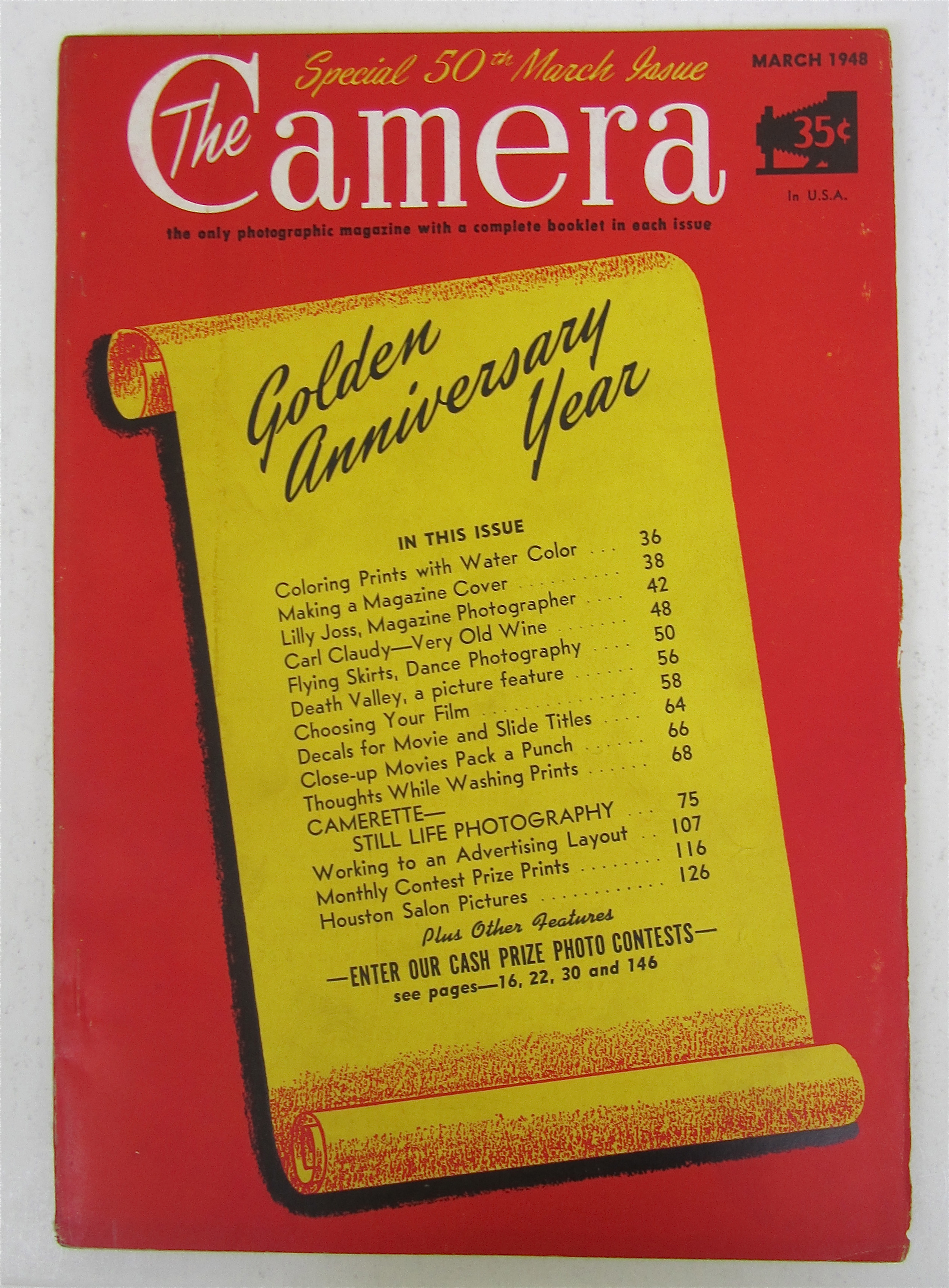 The Camera Magazine March 1948 50th March Issue