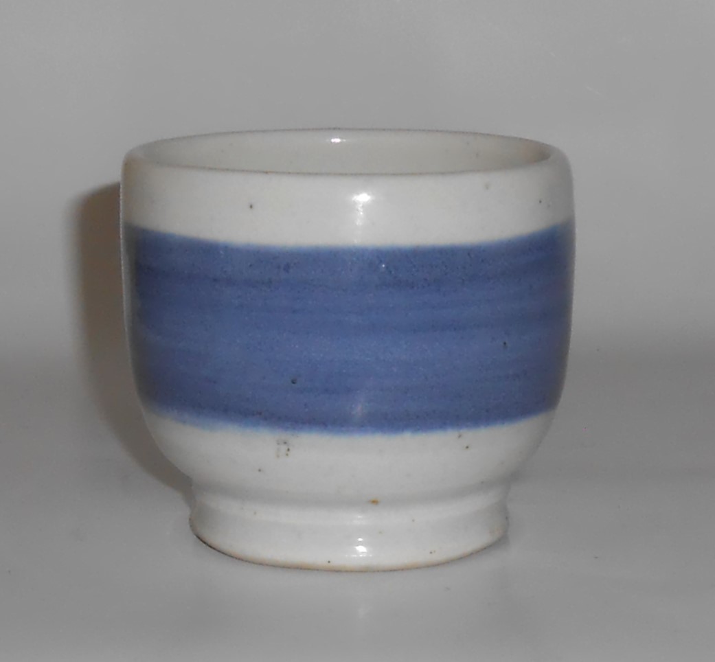 Louis Mideke Studio Pottery Northwest Blue Decorated