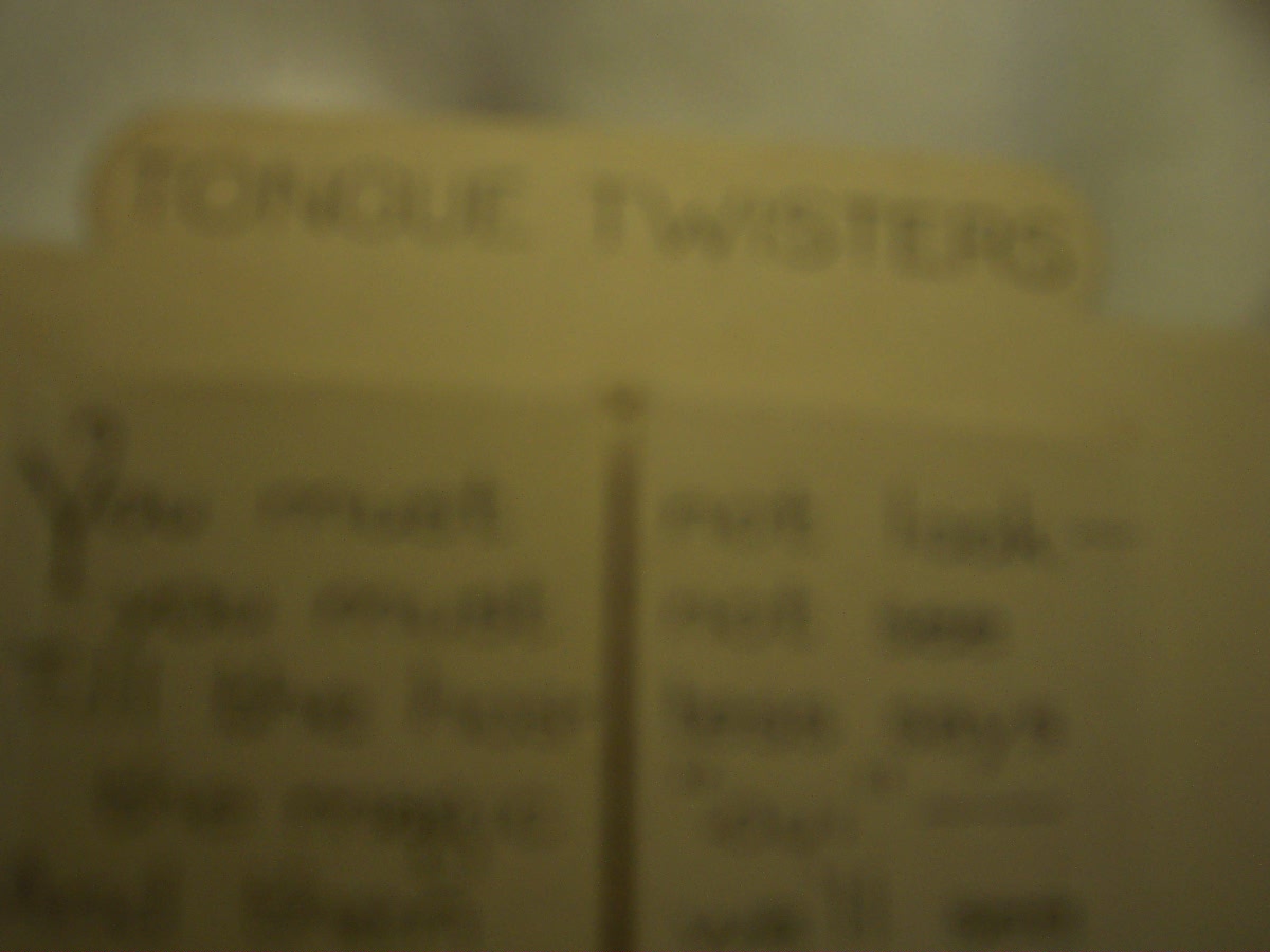 P F Volland Co Tongue Twister Card