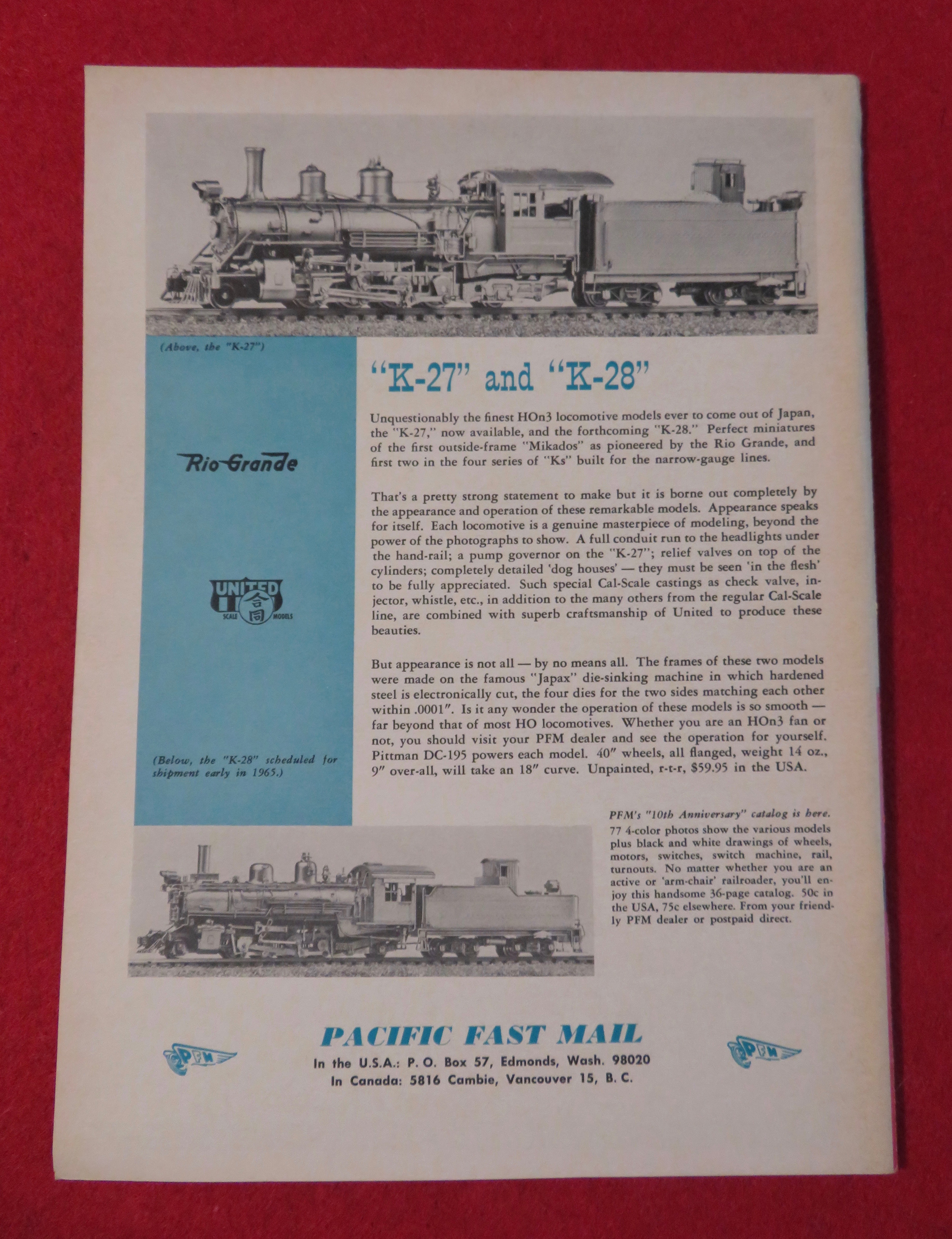 Model Railroader Magazine February 1965 Jack Work