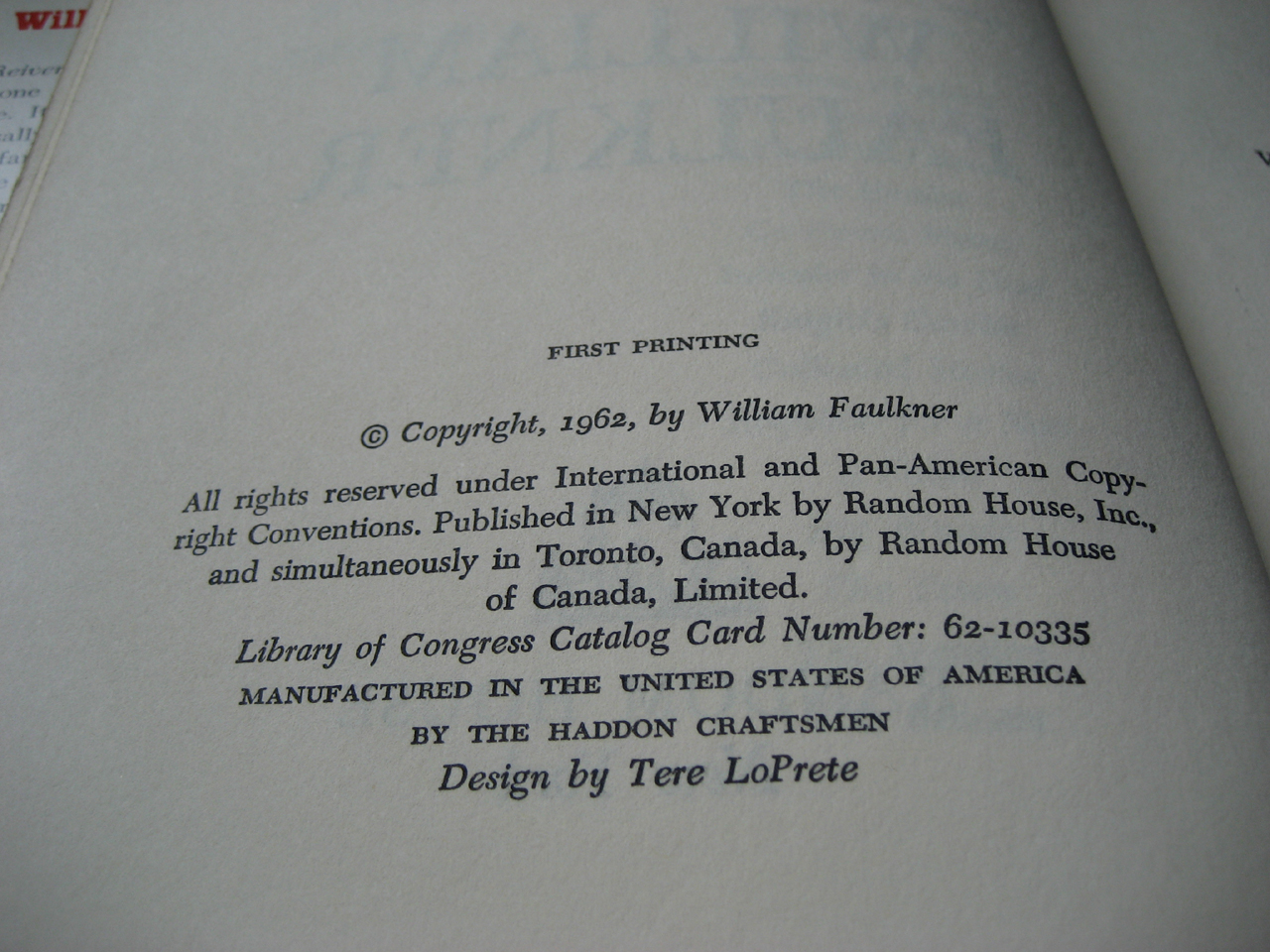 First Edition The Reivers