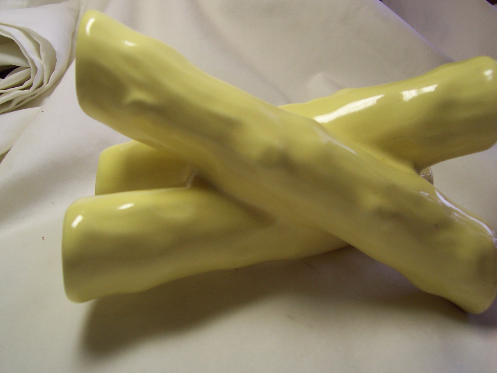 Pottery Rooter Flower Frog Vase 3 branch