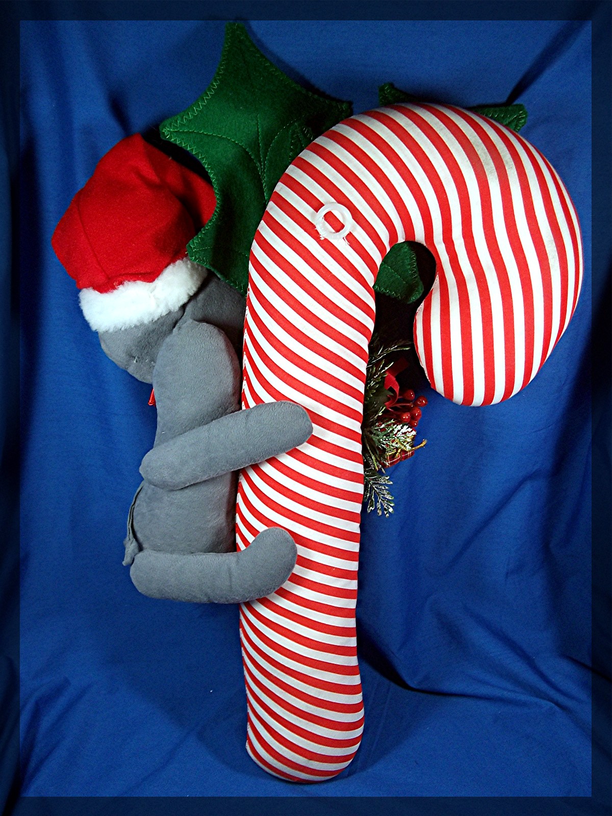 Christmas Candy Cane with Mouse Decoration
