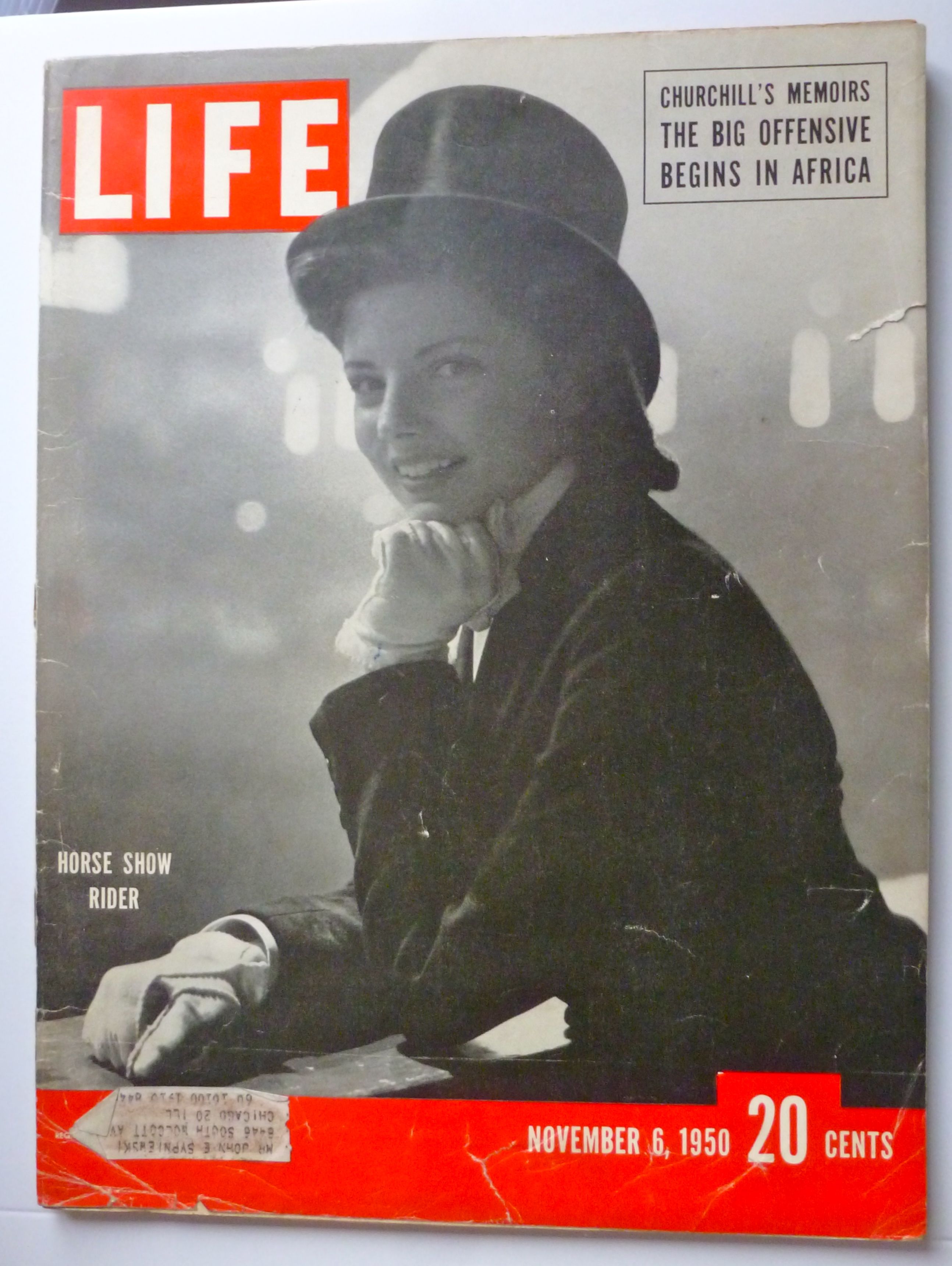 Life Magazine November 6, 1950 Horse Show Rider