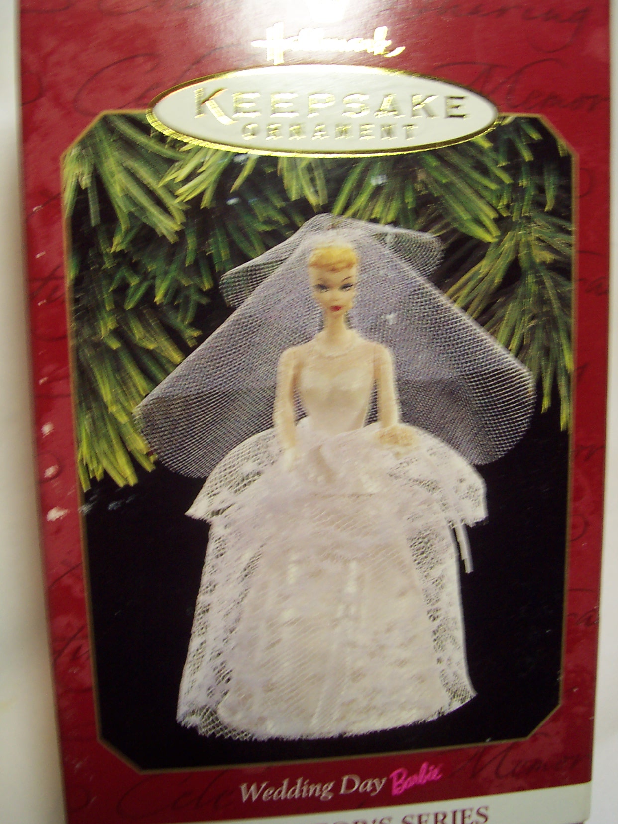 Barbie Ornament Wedding Day Hallmark 1997