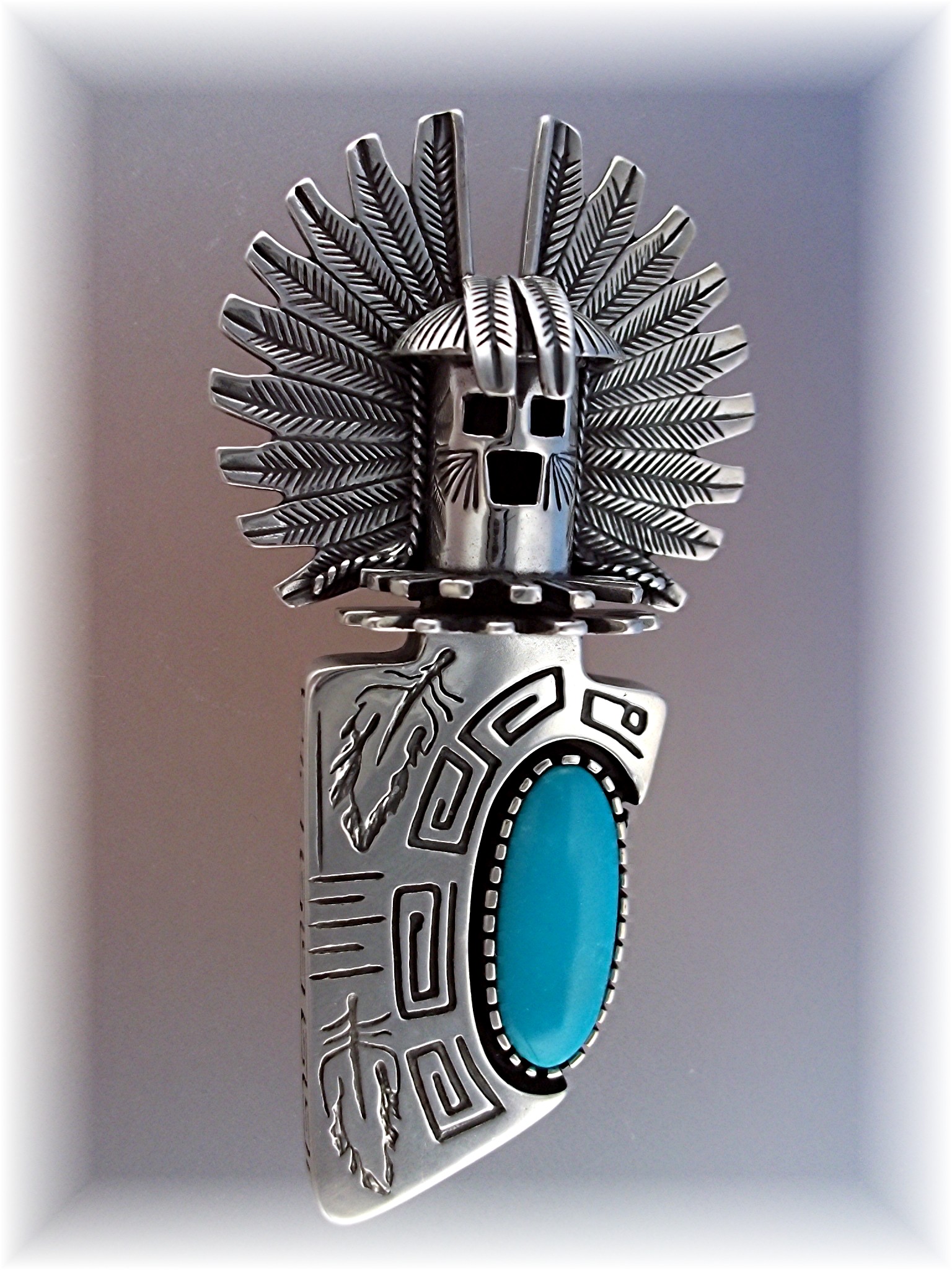 Pendant Sterling Silver Turquoise JAMES & ELLA FRANCIS