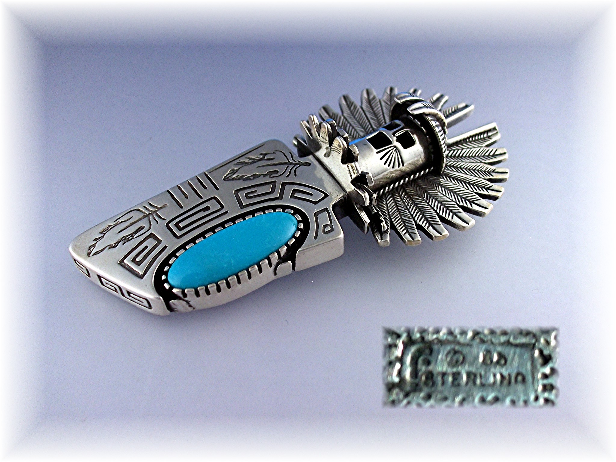 Pendant Sterling Silver Turquoise JAMES & ELLA FRANCIS