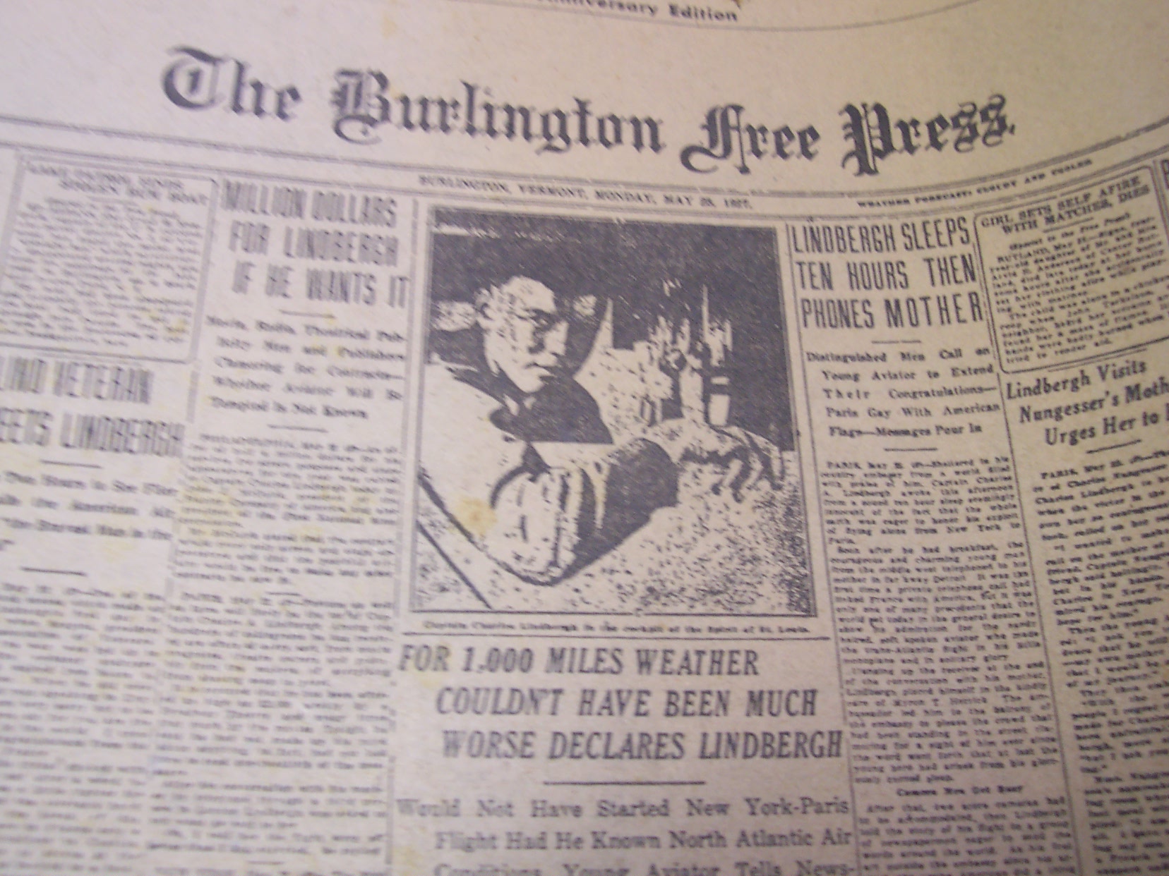 Newspaper 1952,Burlington Free Press 125th An