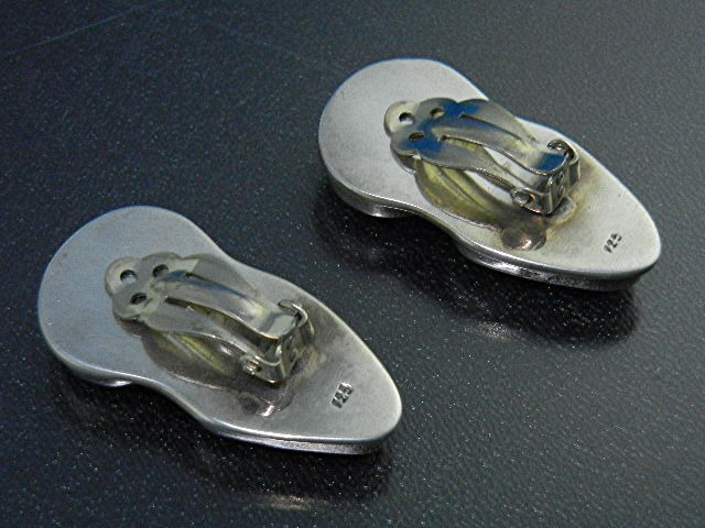 Navajo Turquoise and Sterling Silver Clip Earring