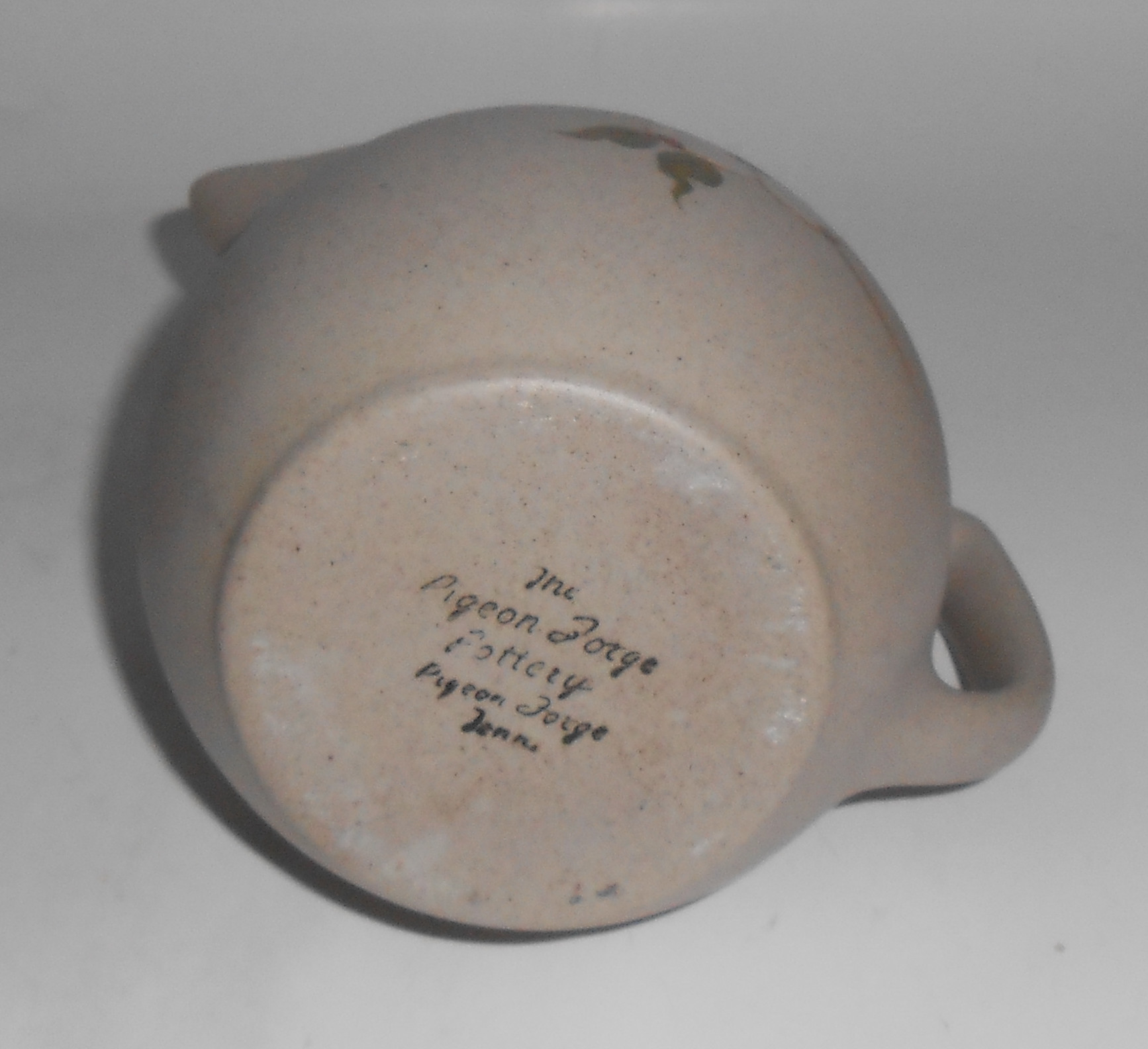 Pigeon Forge Pottery White Dogwood Decorated Pitcher!