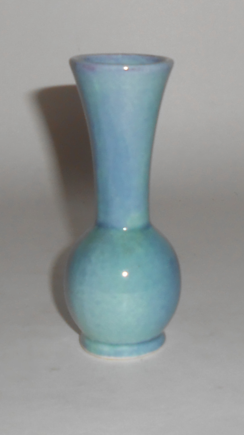 Rosemeade Pottery Blue Over Lt Blue Vase! MINT