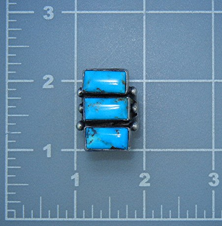 Navajo Sterling Silver Gary G Kingman Turquoise Ring