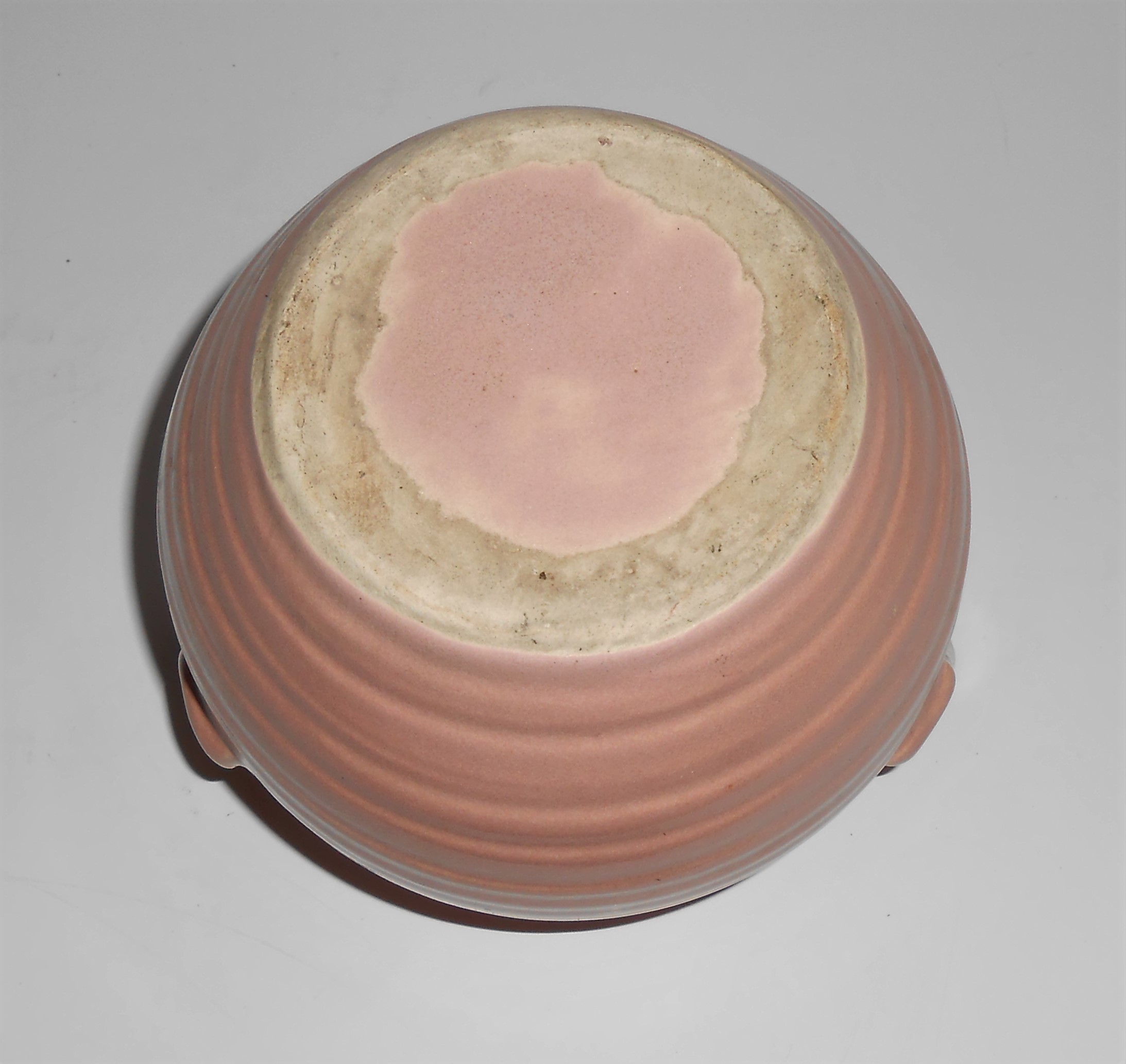 Camark Art Pottery Wheel Thrown Peach/Pink Vase
