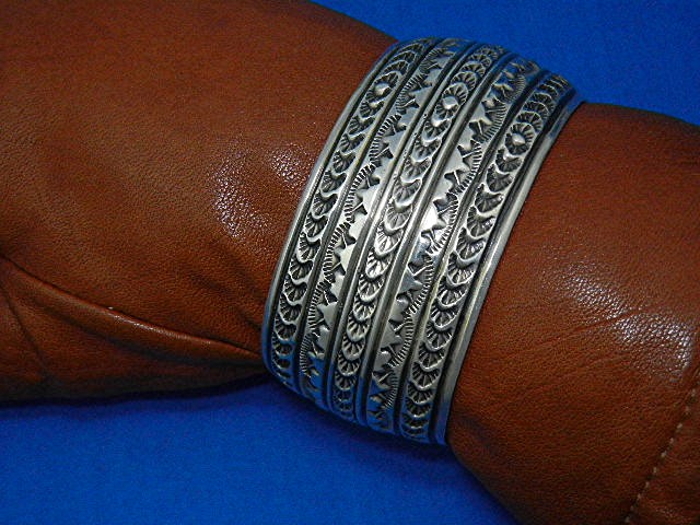 Navajo Sterling Silver Bracelet Benally