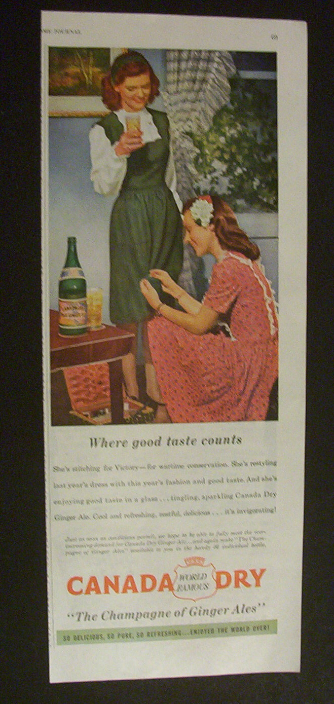 1944 Canada Dry Ginger Ale