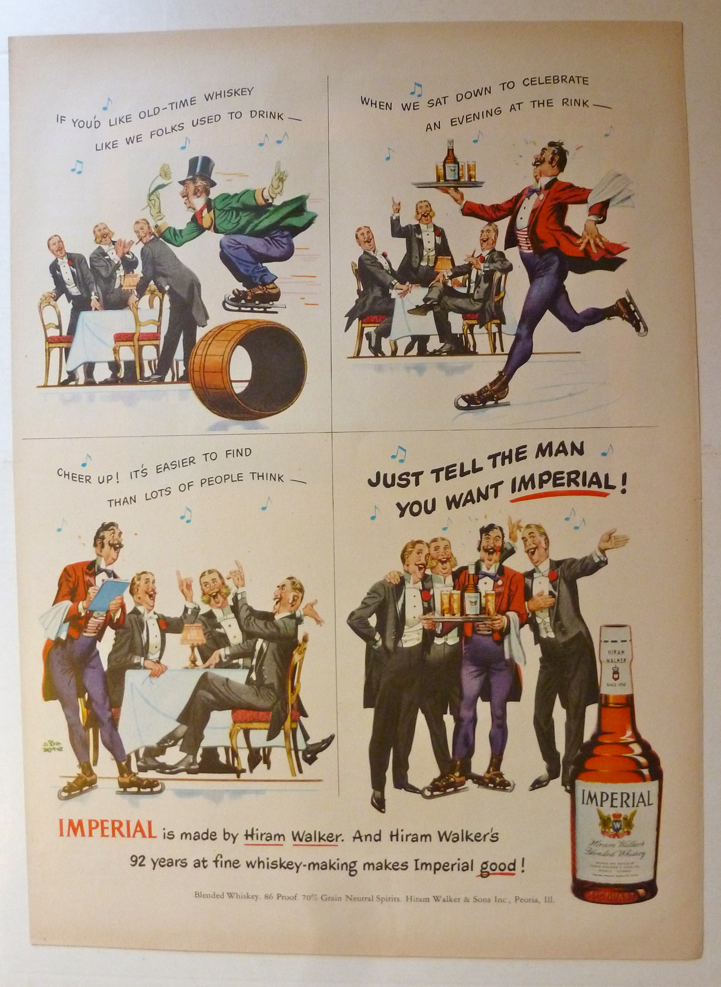 1950 Imperial Whiskey with Men Who Want Imperial