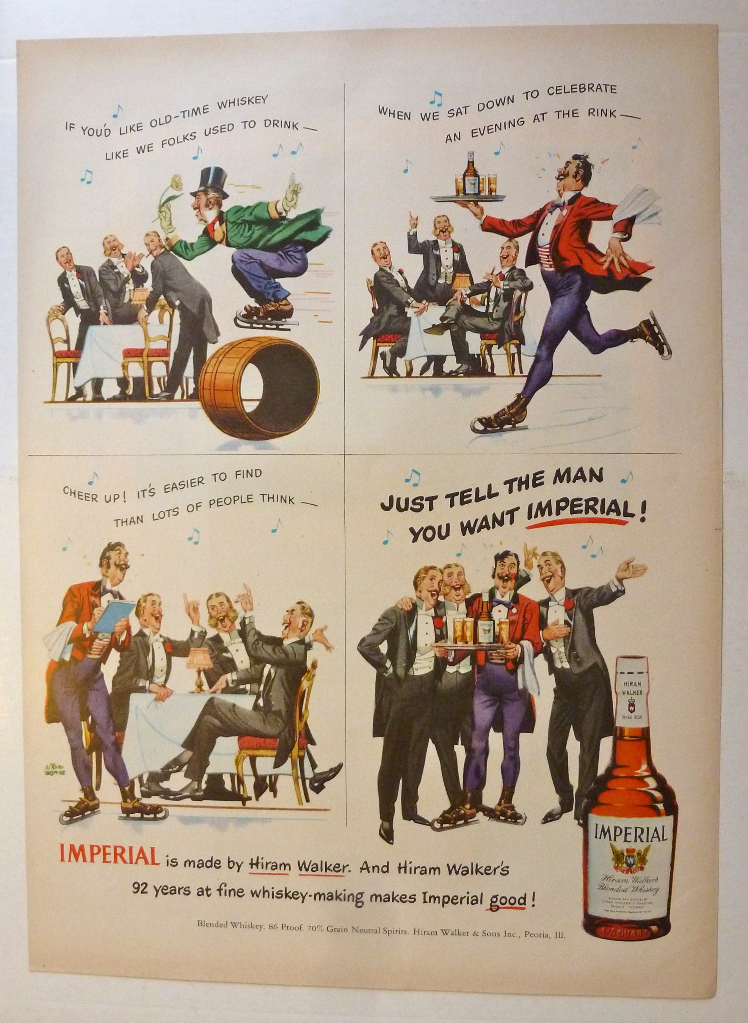 1950 Imperial Whiskey with Men Who Want Imperial