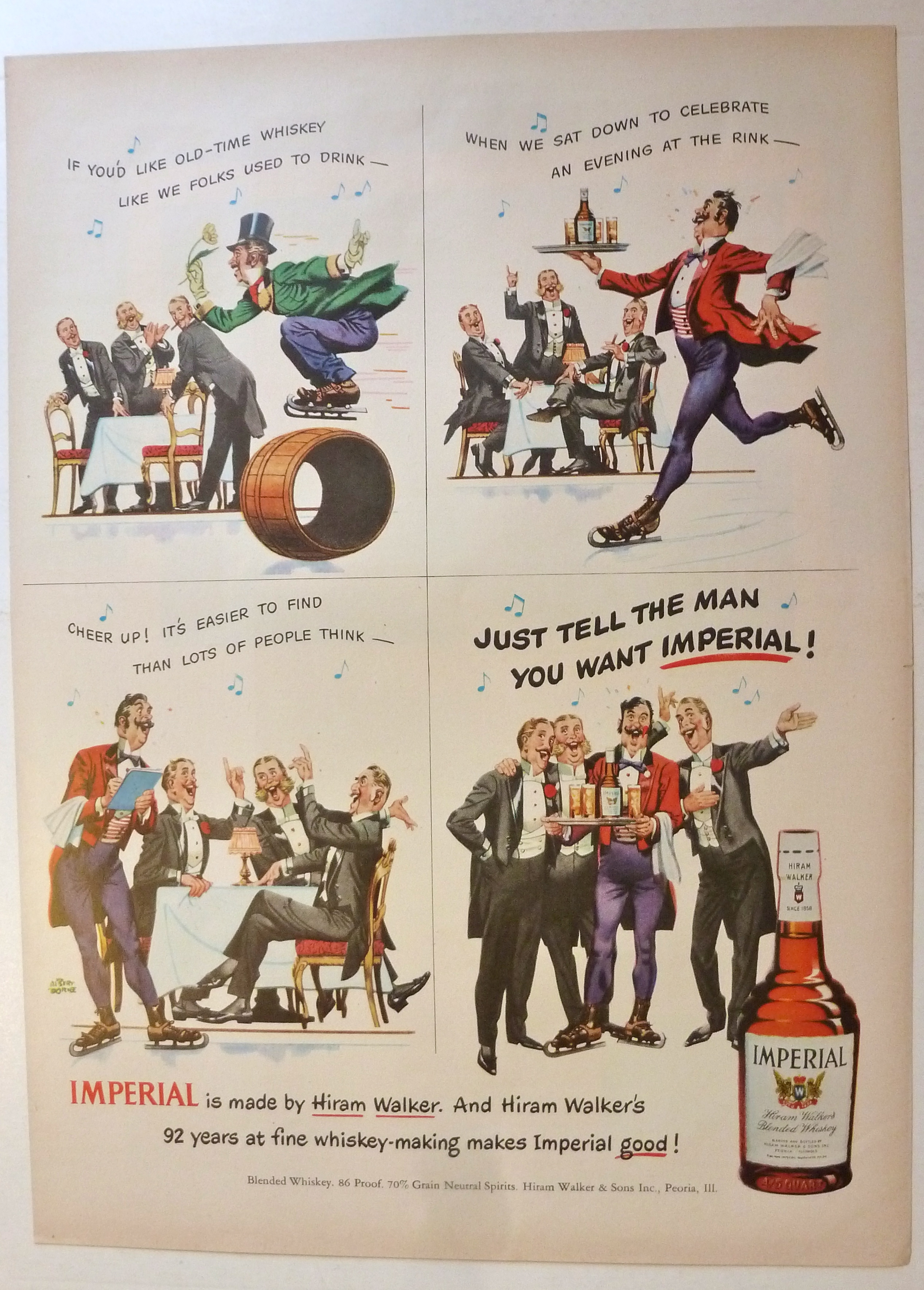 1950 Imperial Whiskey with Men Who Want Imperial