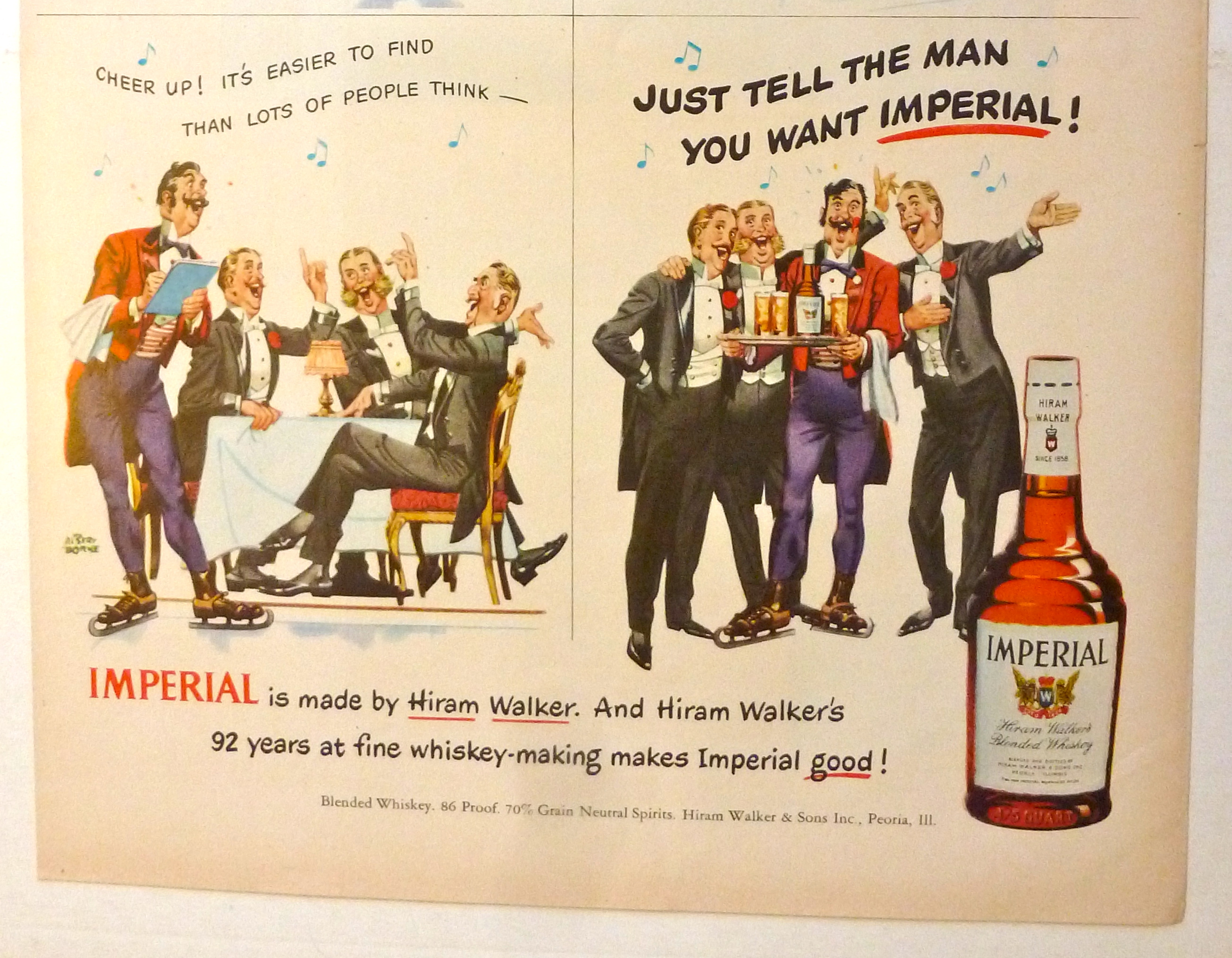 1950 Imperial Whiskey with Men Who Want Imperial