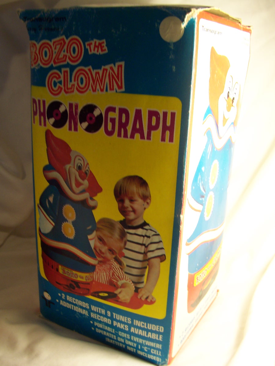 Bozo the Clown Record Phonograph Transogram