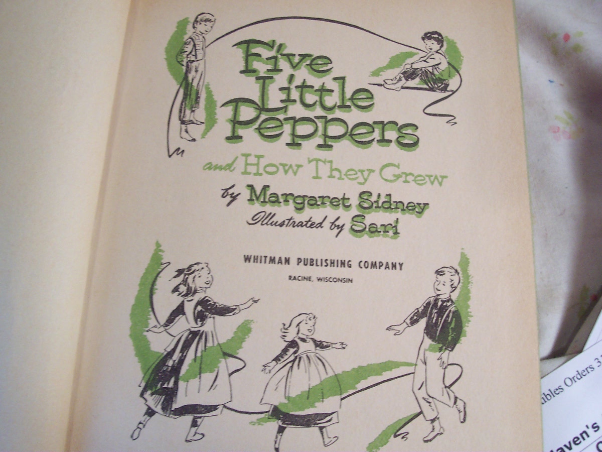 Five Little Peppers and how they grew Book Margaret Sidney 1965