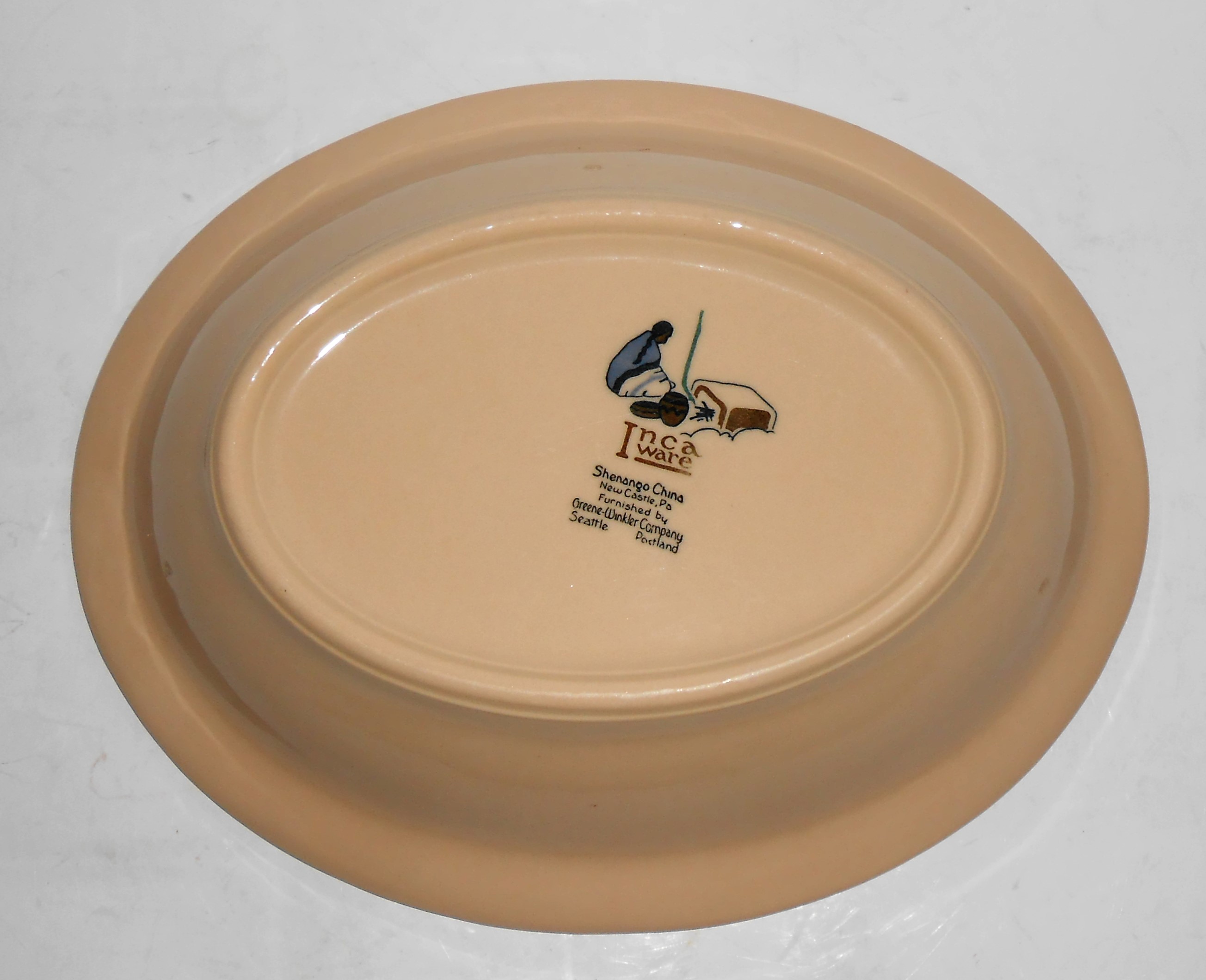 Shenango Restaurant China Red Roselyn Vegetable Bowl