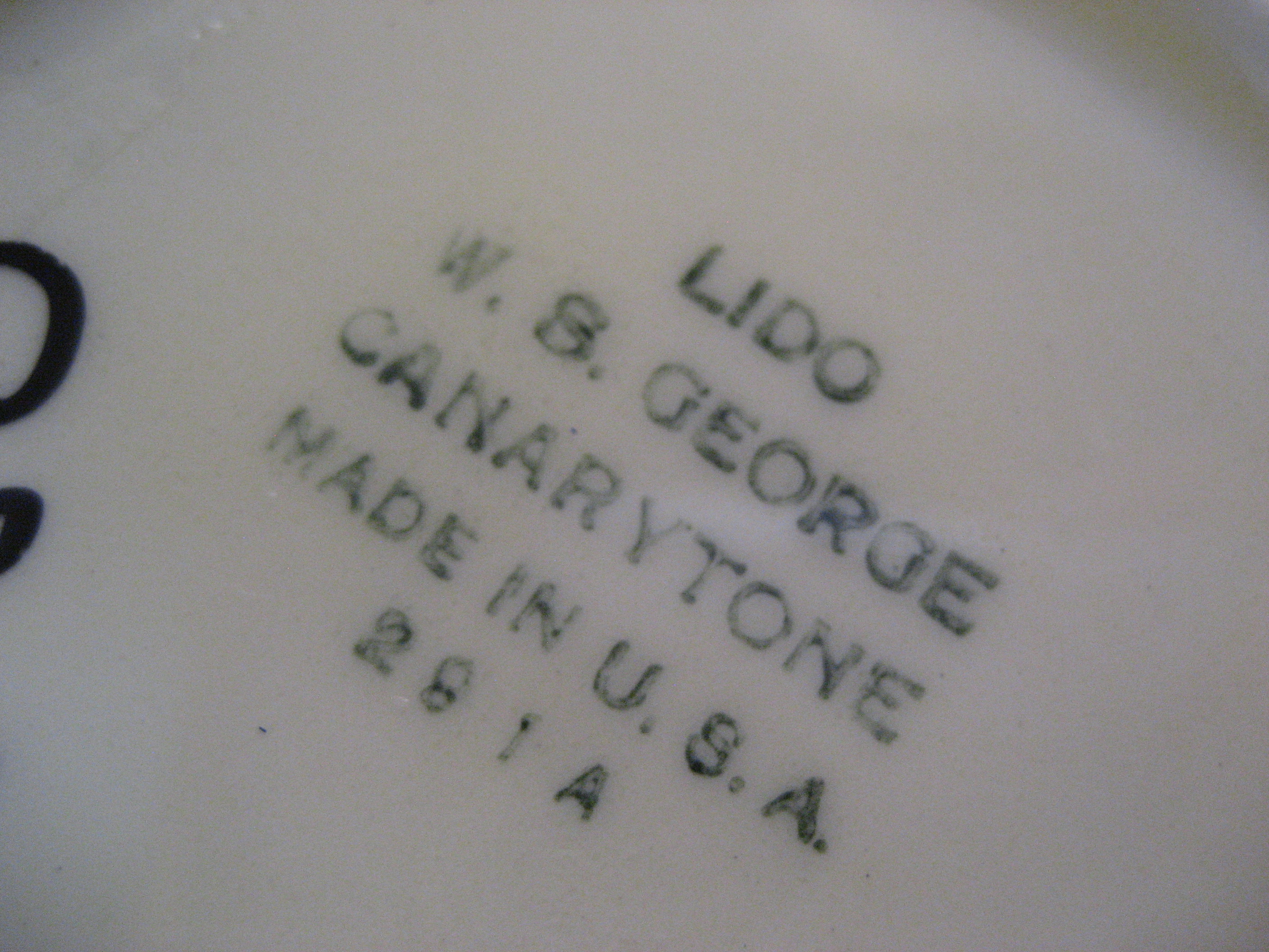 Lido W.S. George Canary Cups and Saucers