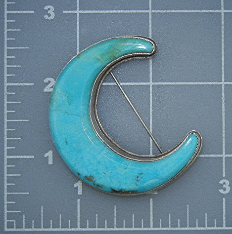David Troutman Kingman Turquoise Pin