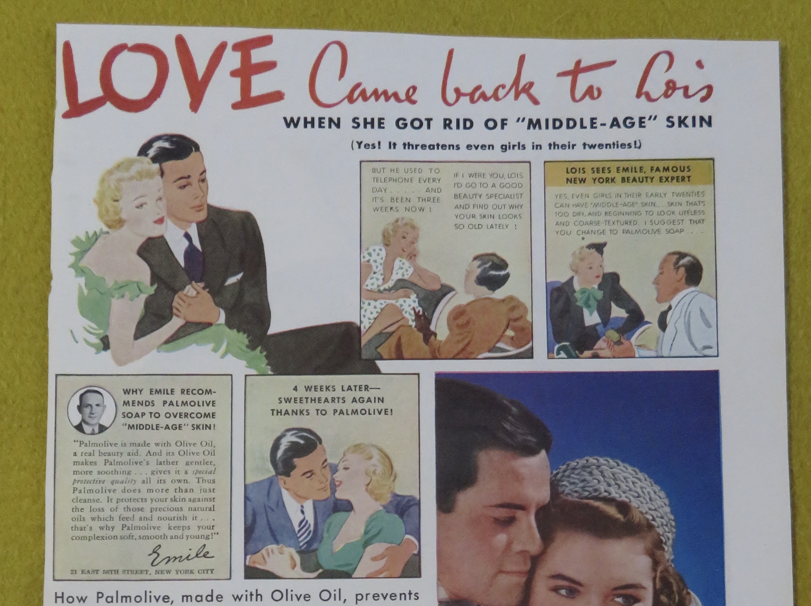 1930's Palmolive Soap with Love Came Back To Lois