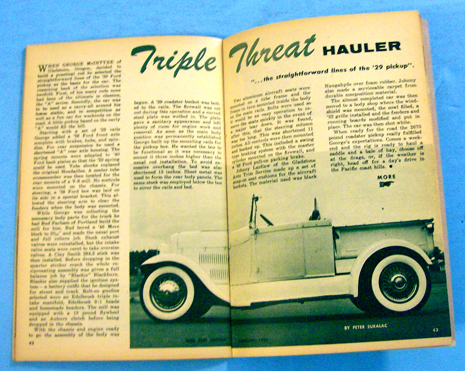 Rod & Custom January 1957 Cad-Powered Cars