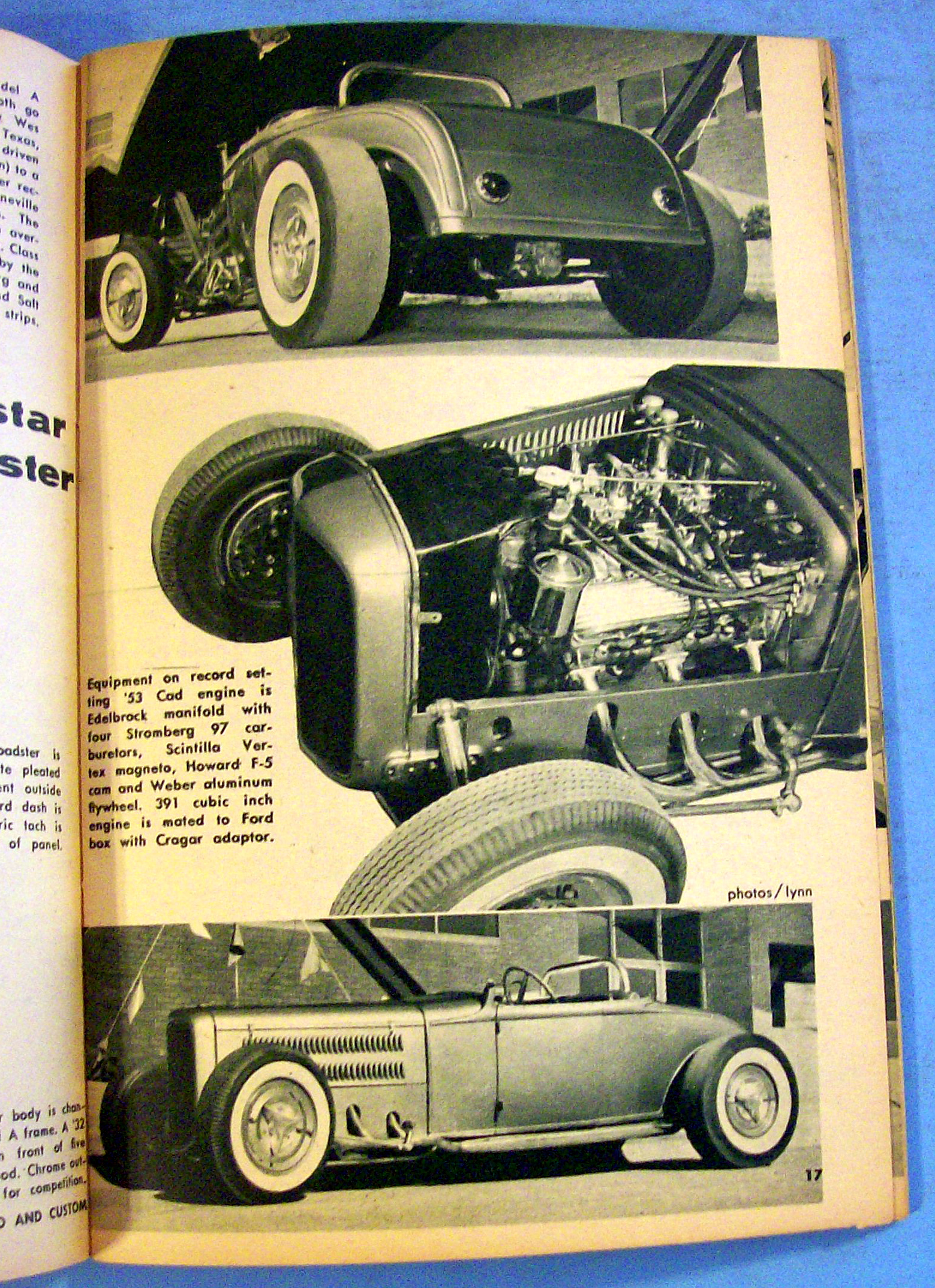 Rod & Custom January 1957 Cad-Powered Cars