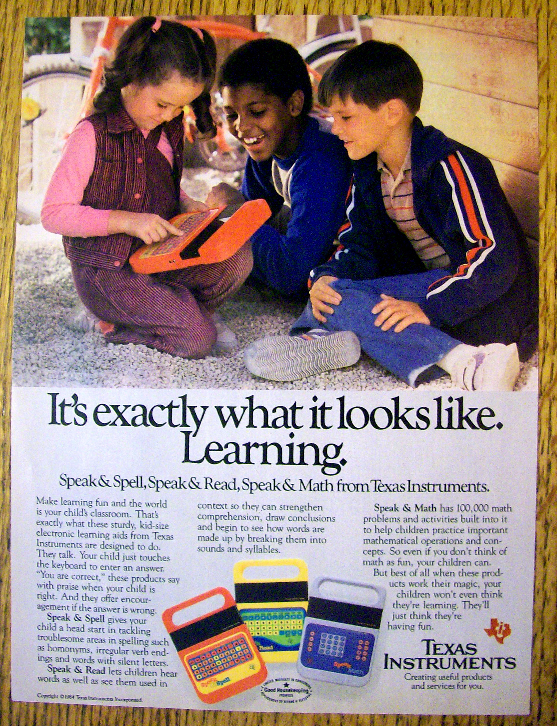 1984 Texas Instruments with Speak & Spell