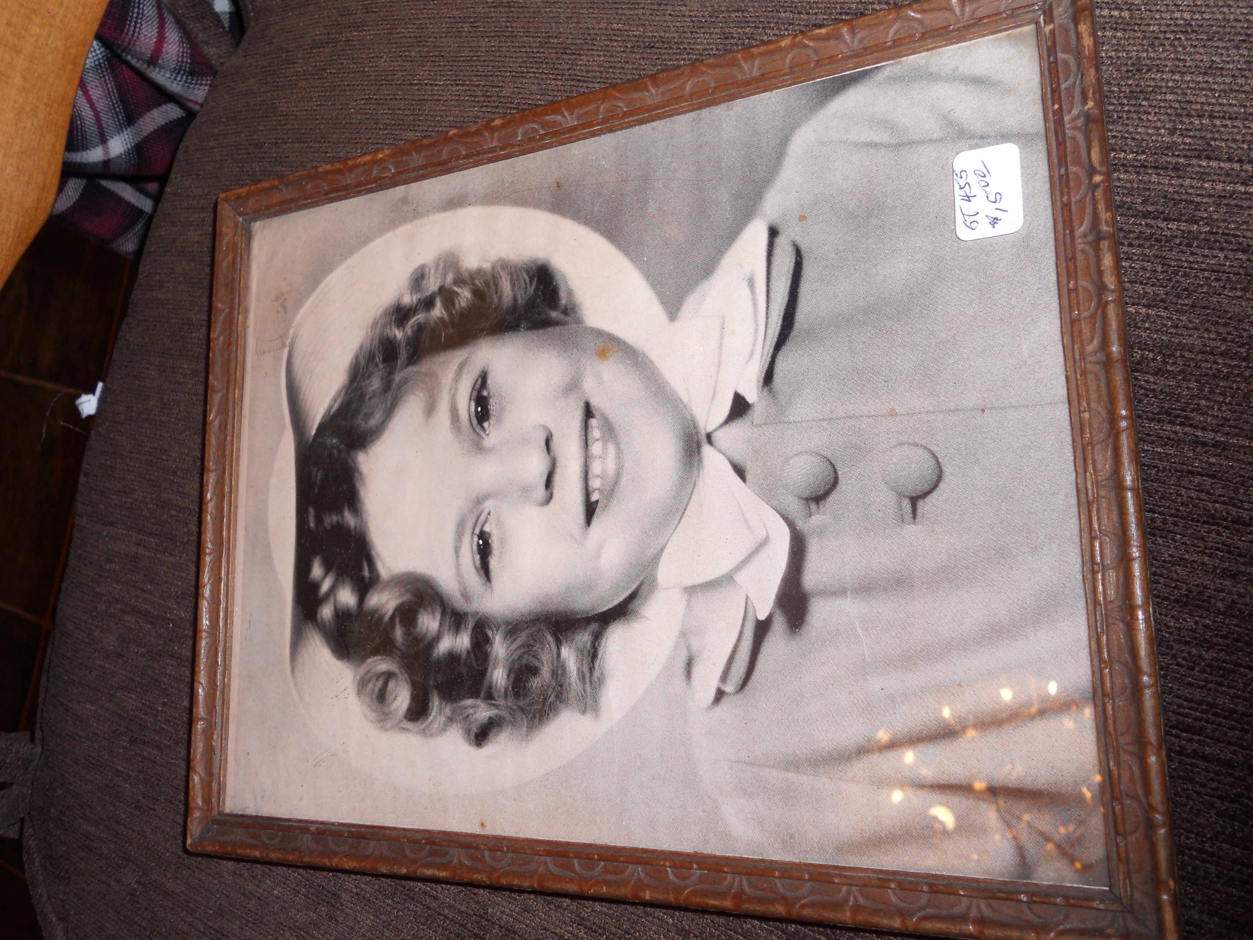 Shirley Temple Framed Picture