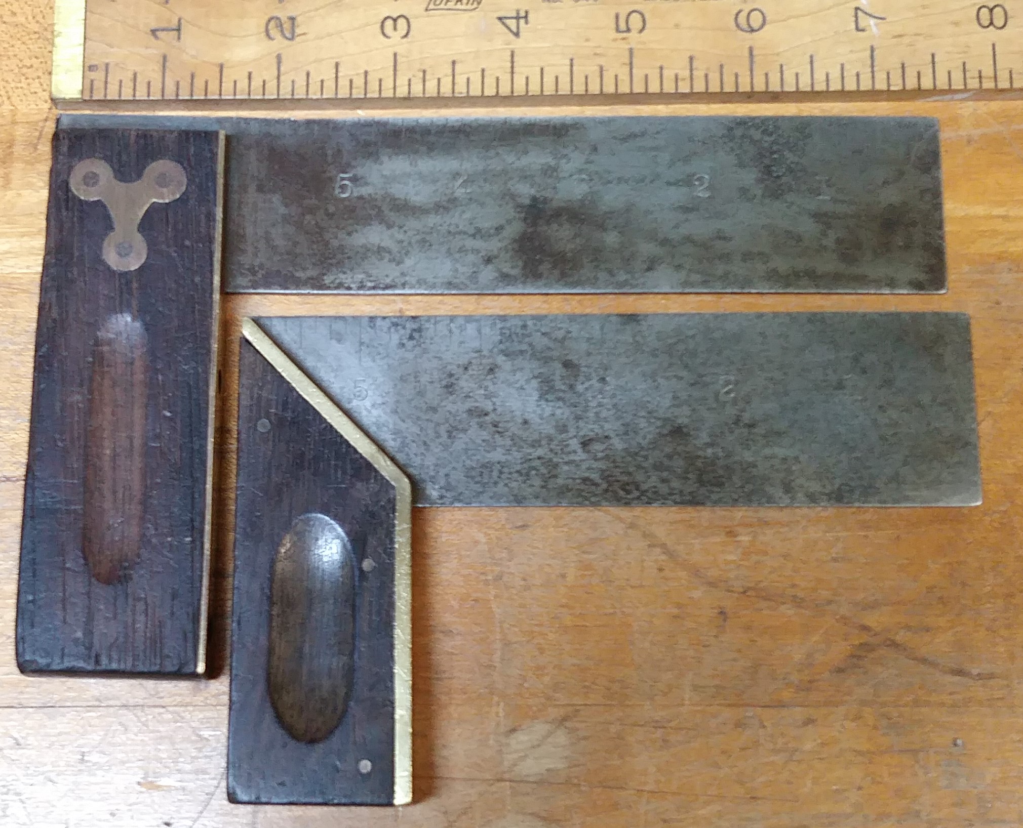 Stanley No. 2 Try Square & Another