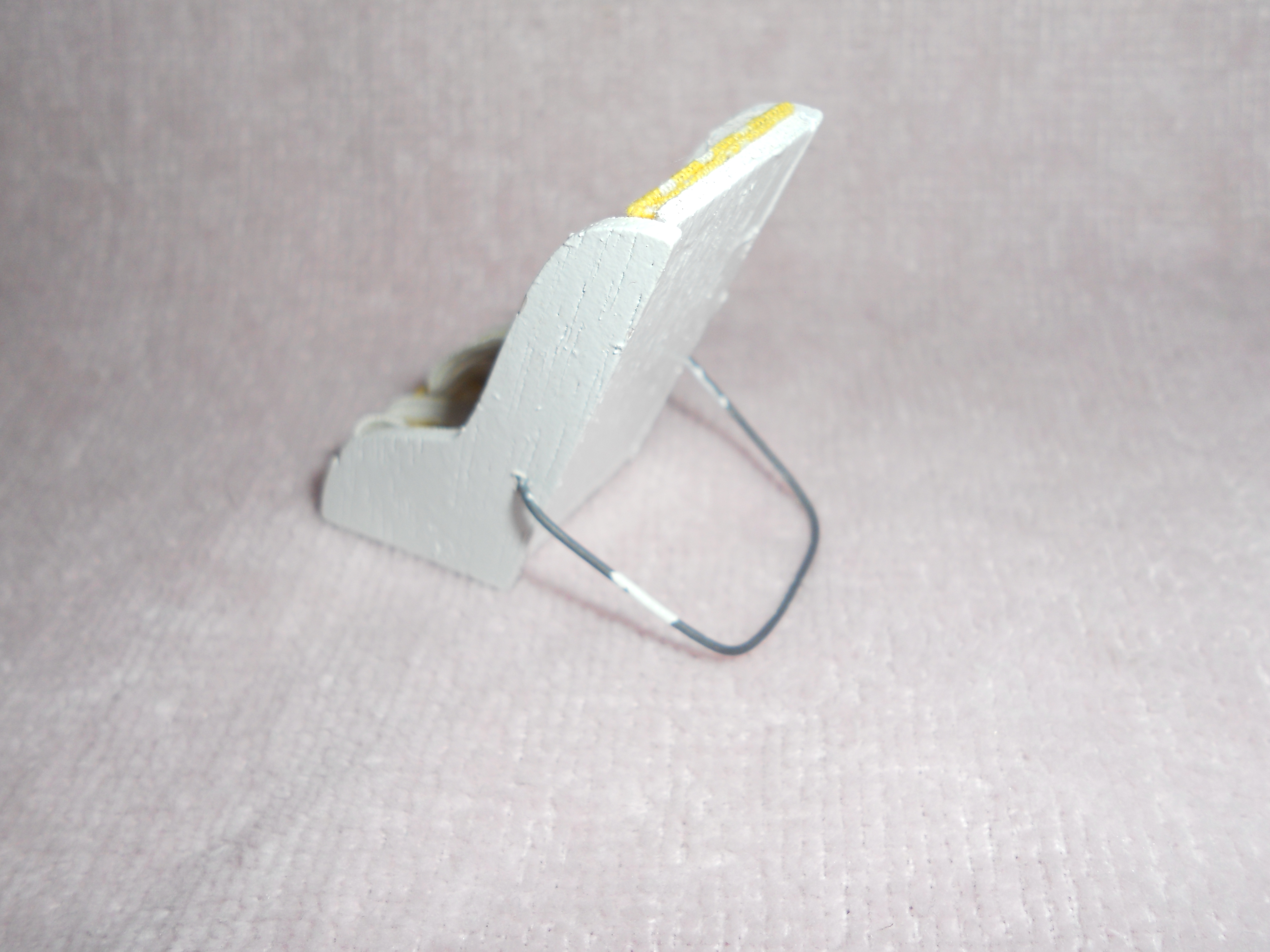 Doll House Wood Doll Seat with covered pad