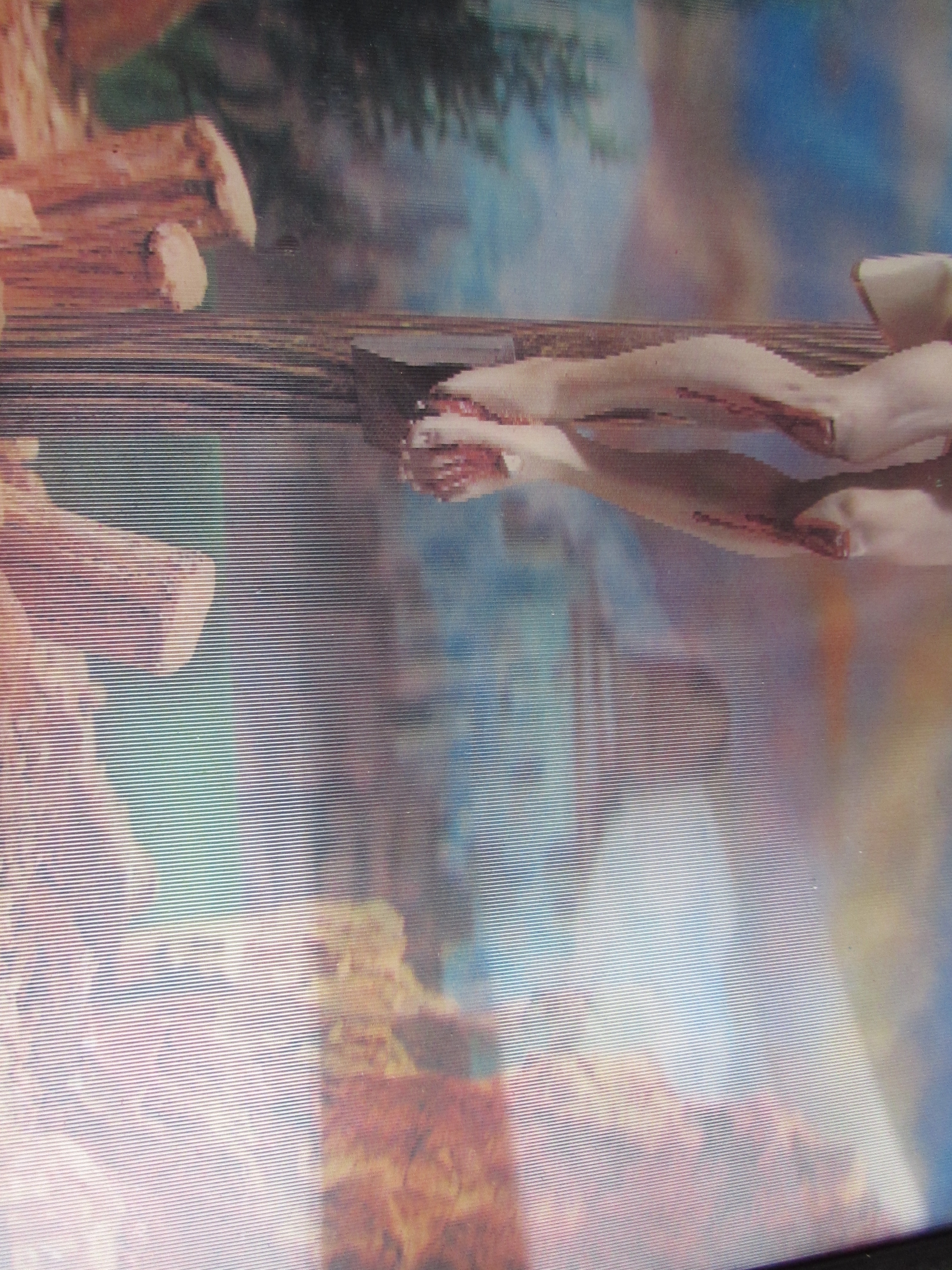 Jesus Crucifix Hologram Picture Three Demential
