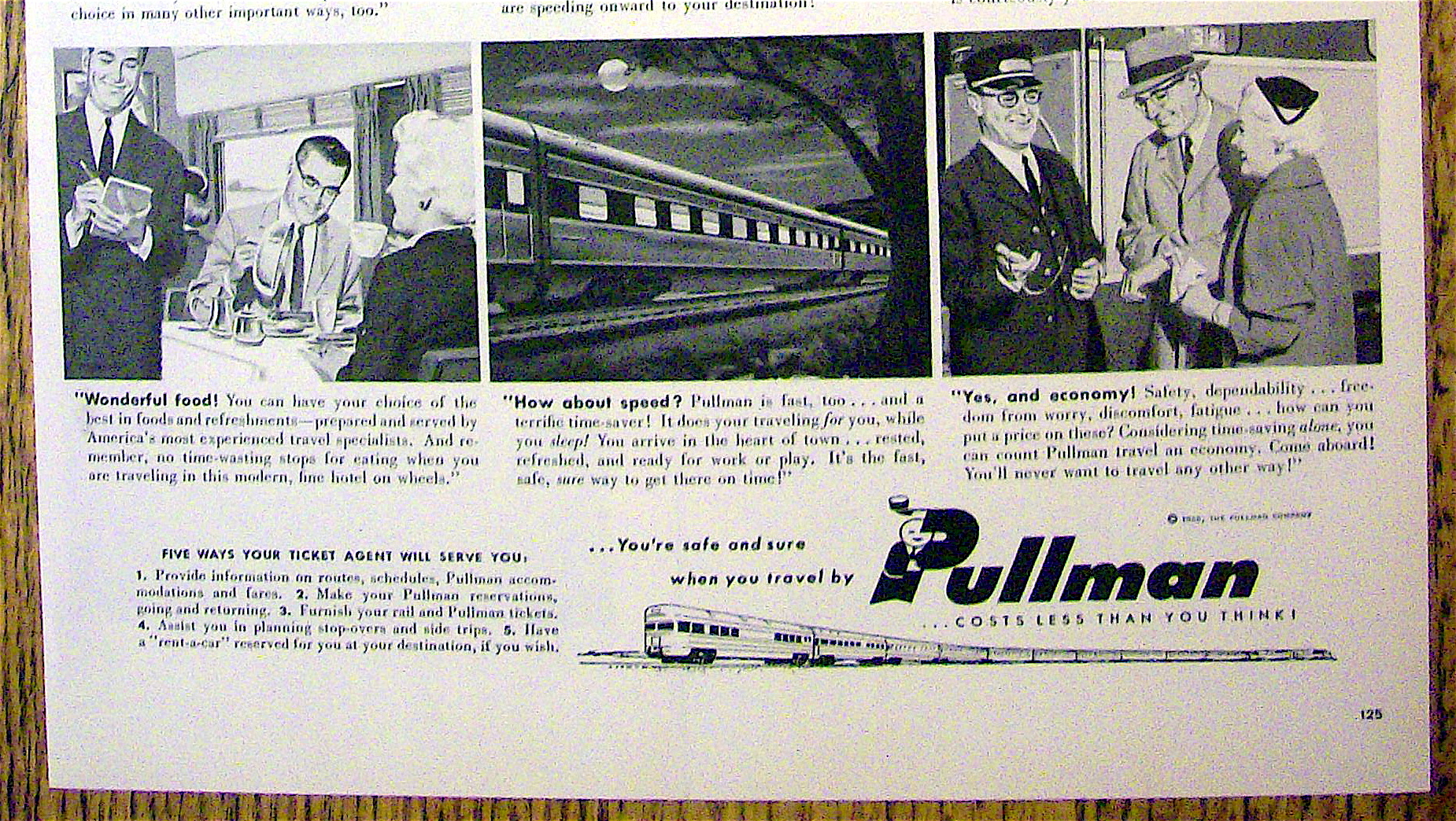1955 Pullman with Man Relaxing On The Train