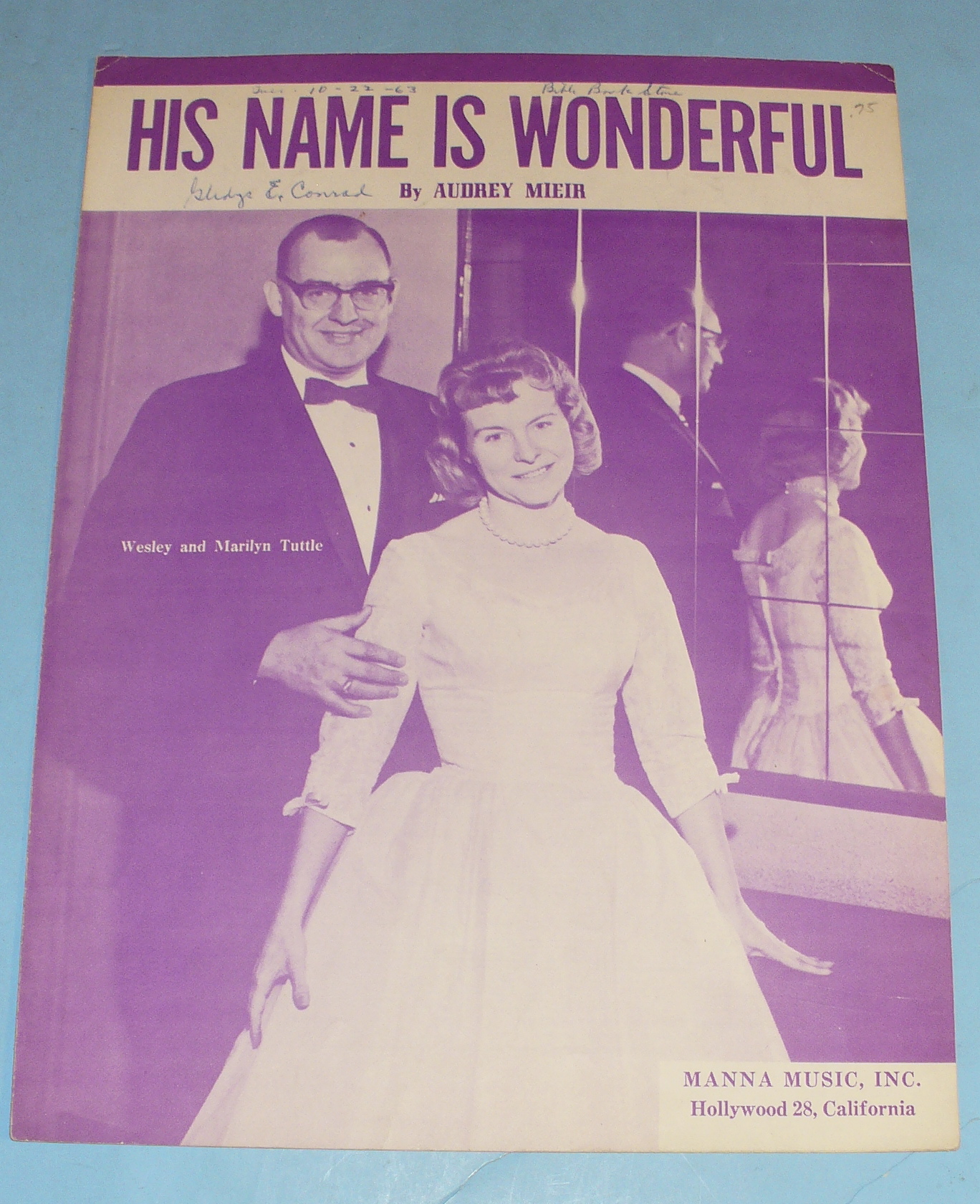 1960 His Name is Wonderful by Audrey Mieir
