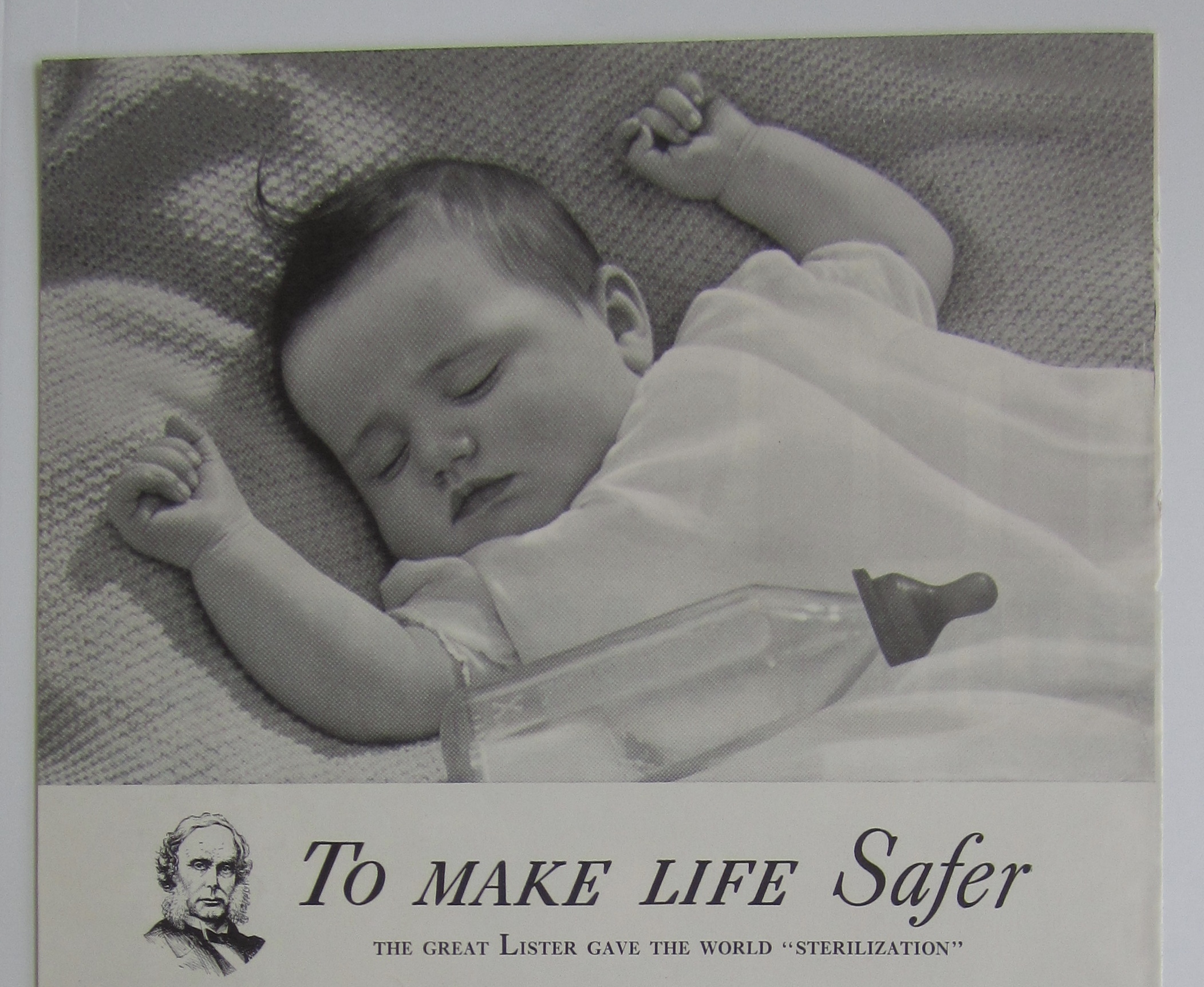 1937 Sealtest with Baby Sleeping with an Empty Bottle