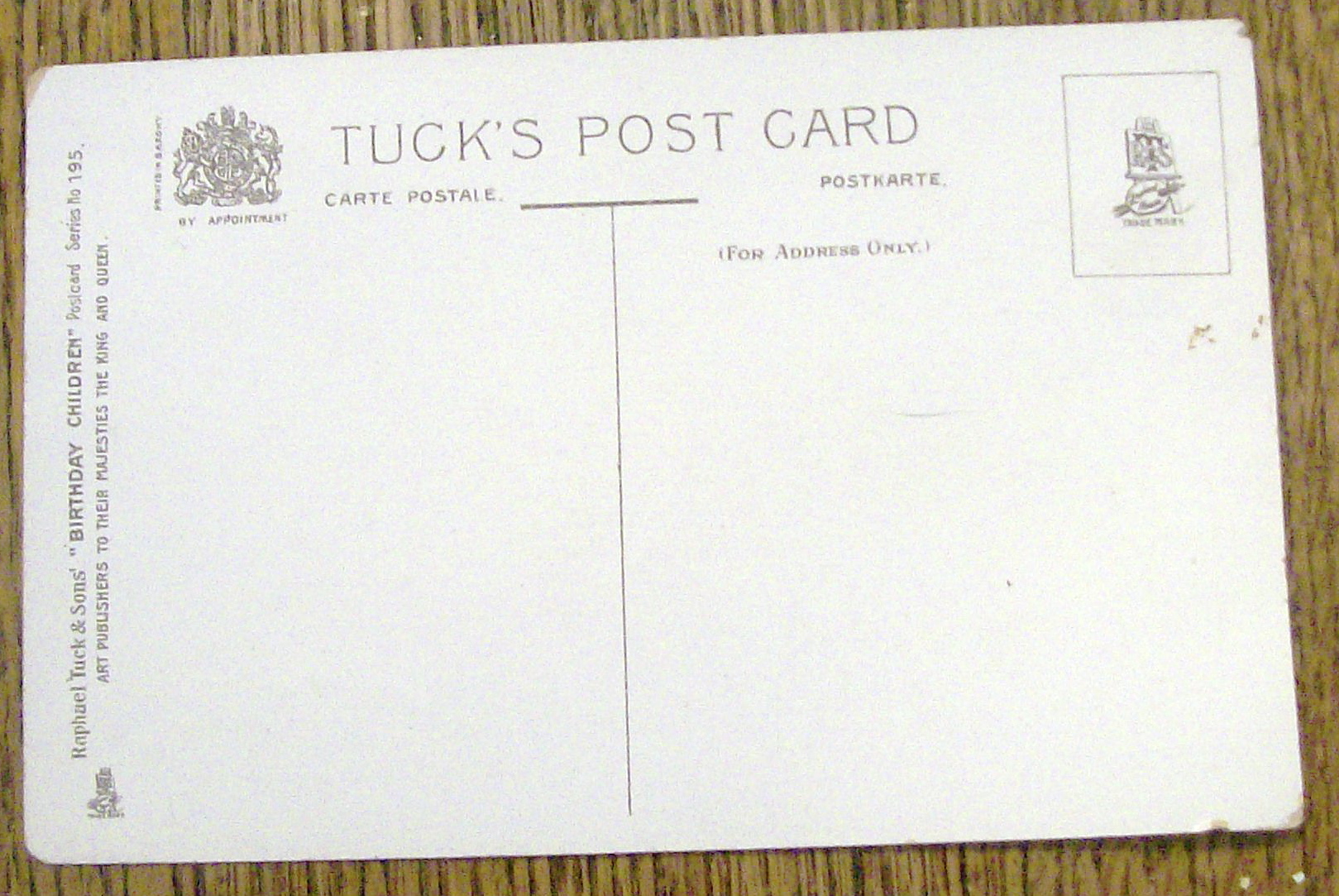 Birthday Children Postcard By Tuck with Girl Sitting
