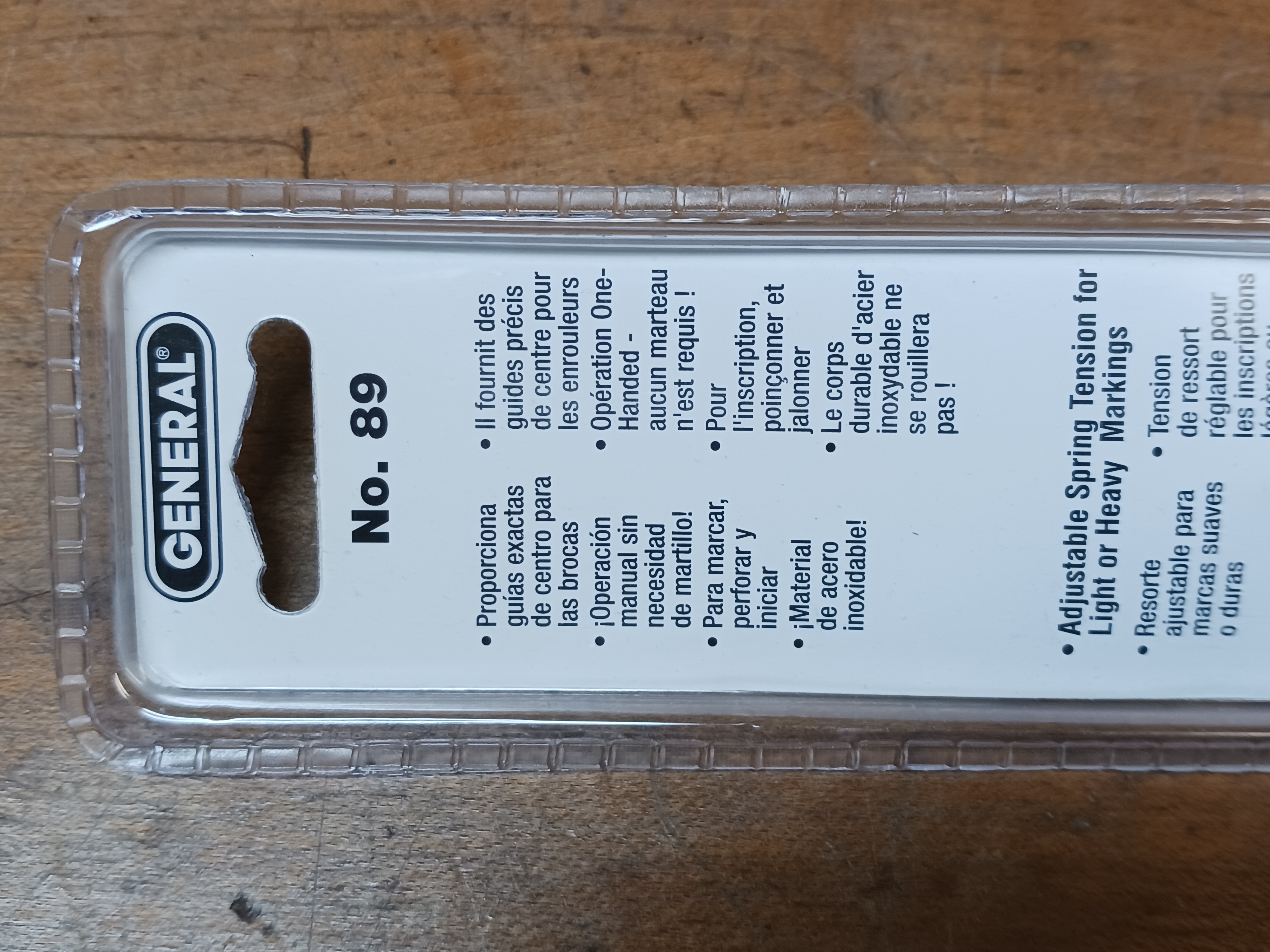 Automatic Center Punch General No. 89 Stainless