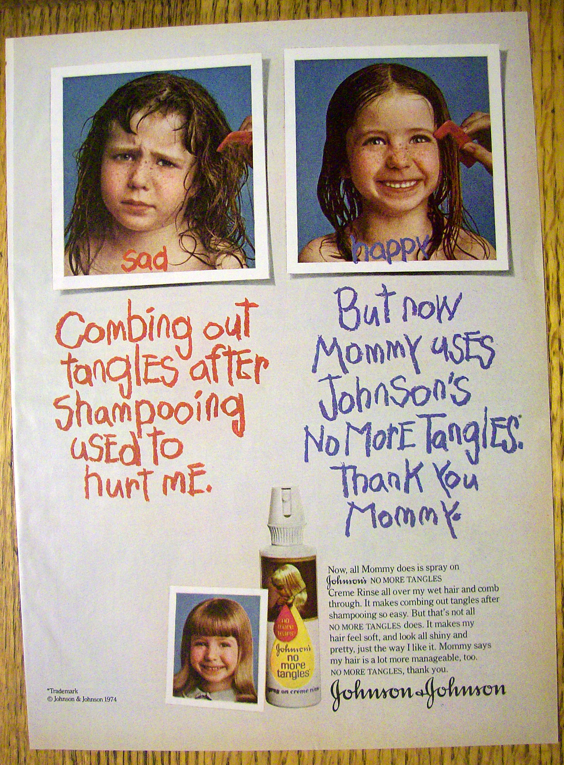 1974 Johnson No More Tangles with Little Girl
