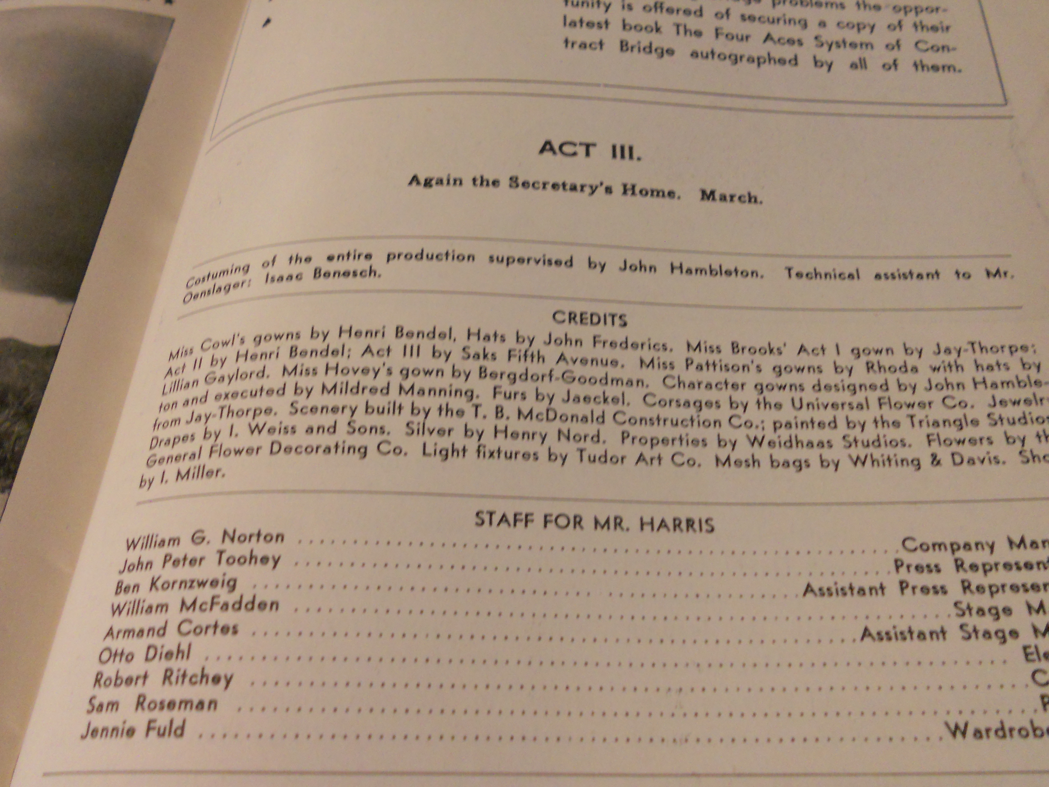 Broadhurst Theater Playbill 1946