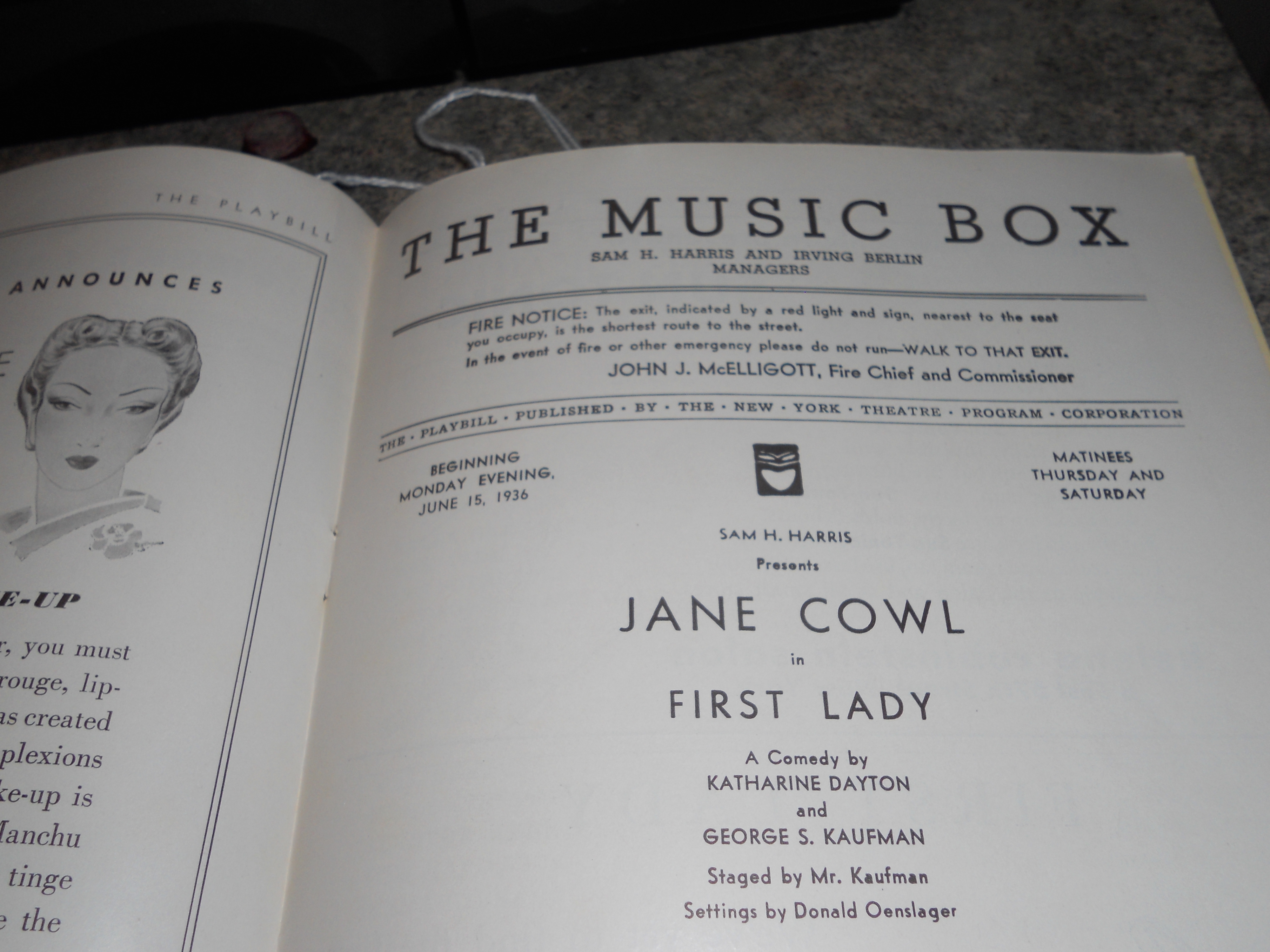 Broadhurst Theater Playbill 1946
